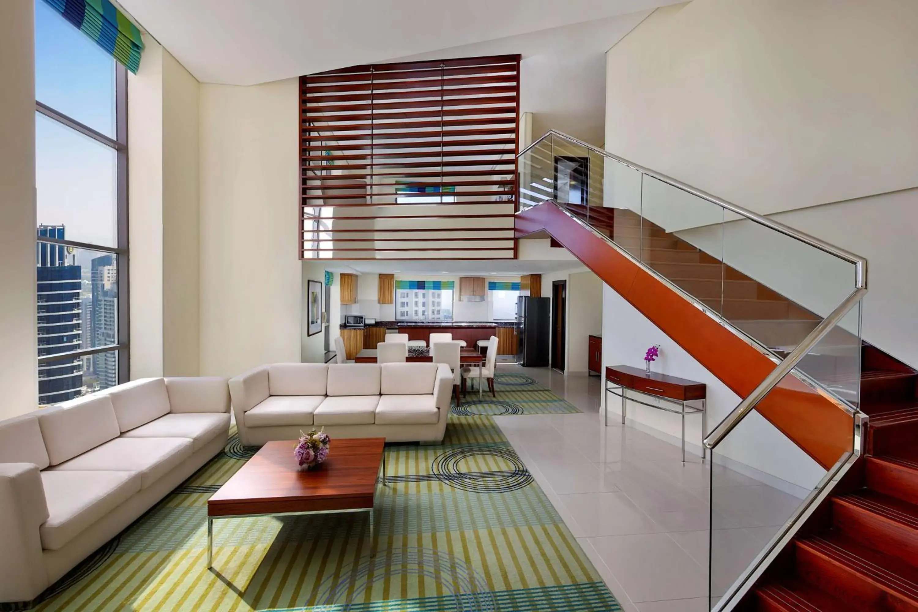 Living room in Hilton Dubai The Walk Living room in Hilton Dubai The Walk