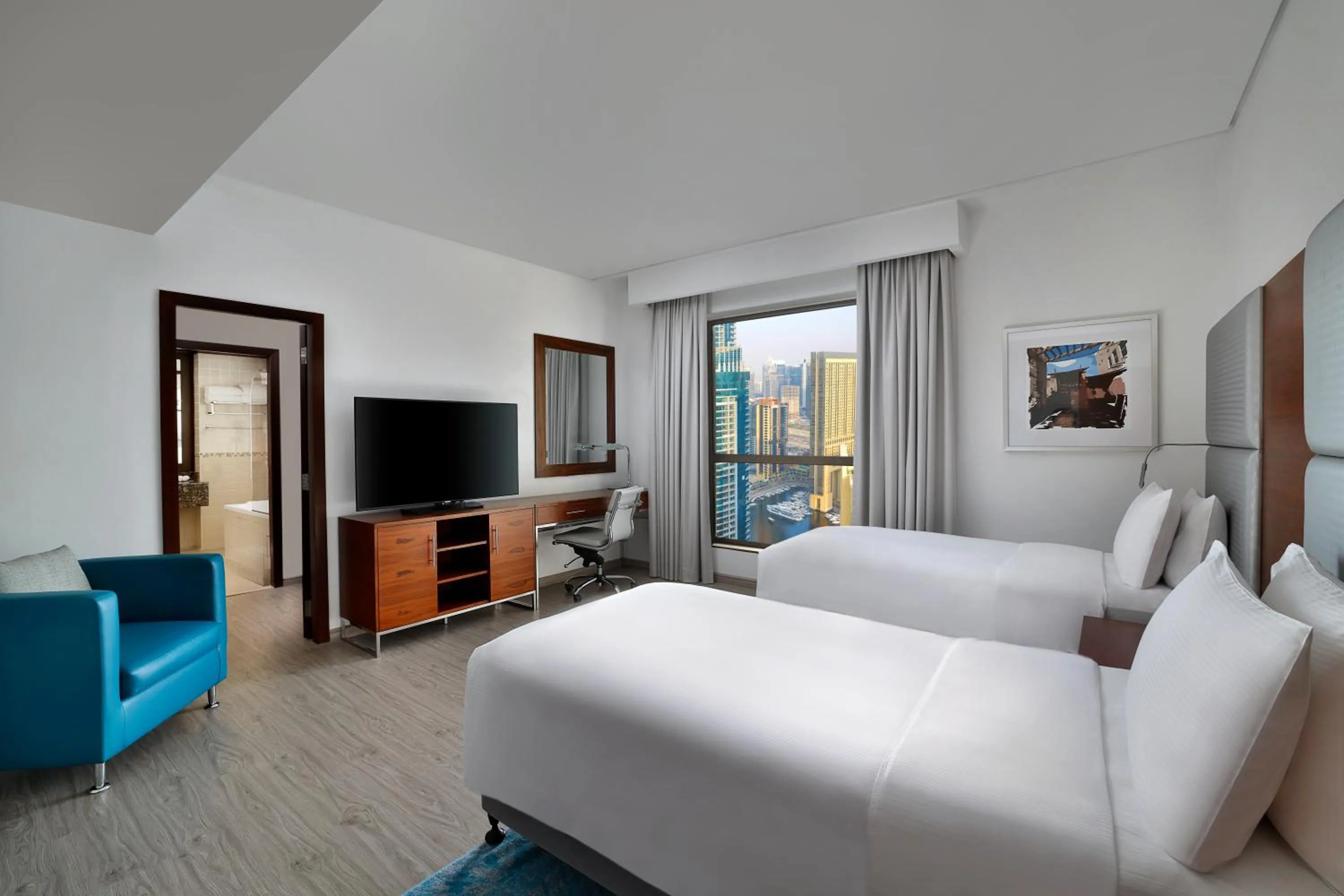 Bedroom, Bed in Hilton Dubai The Walk