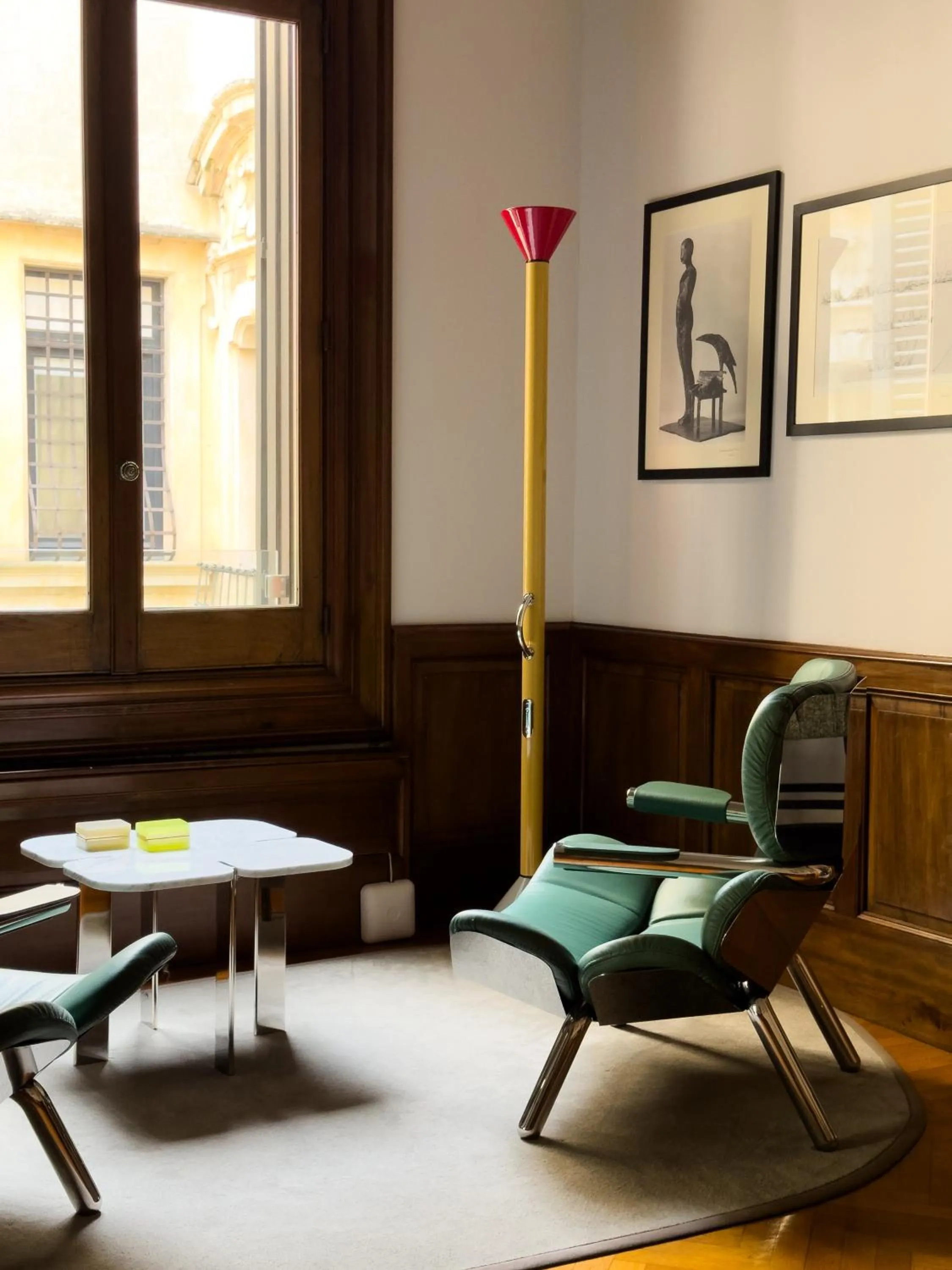 Decorative detail in La Fiermontina Palazzo Bozzi Corso Hotel