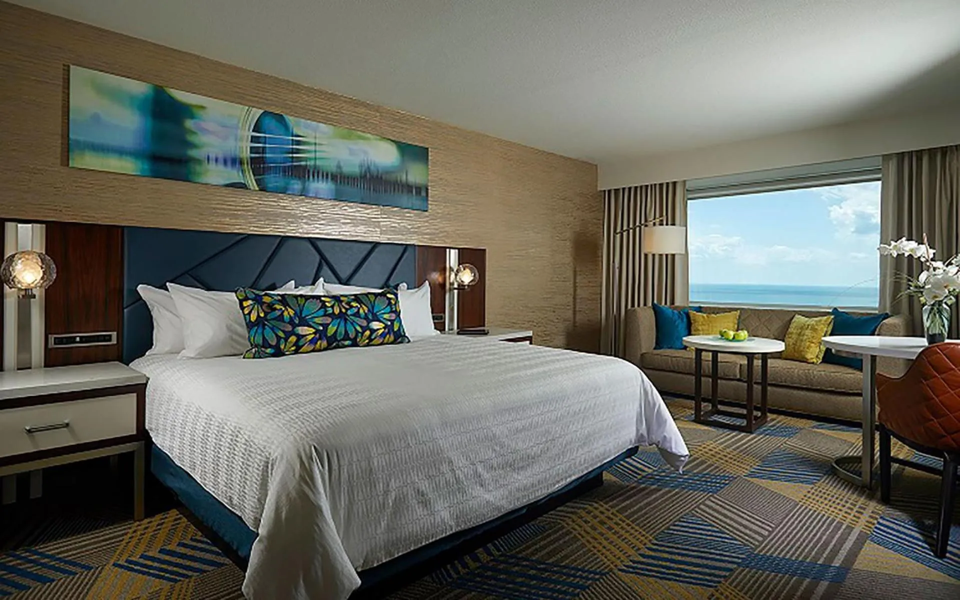 Bed in Hard Rock Hotel & Casino Atlantic City