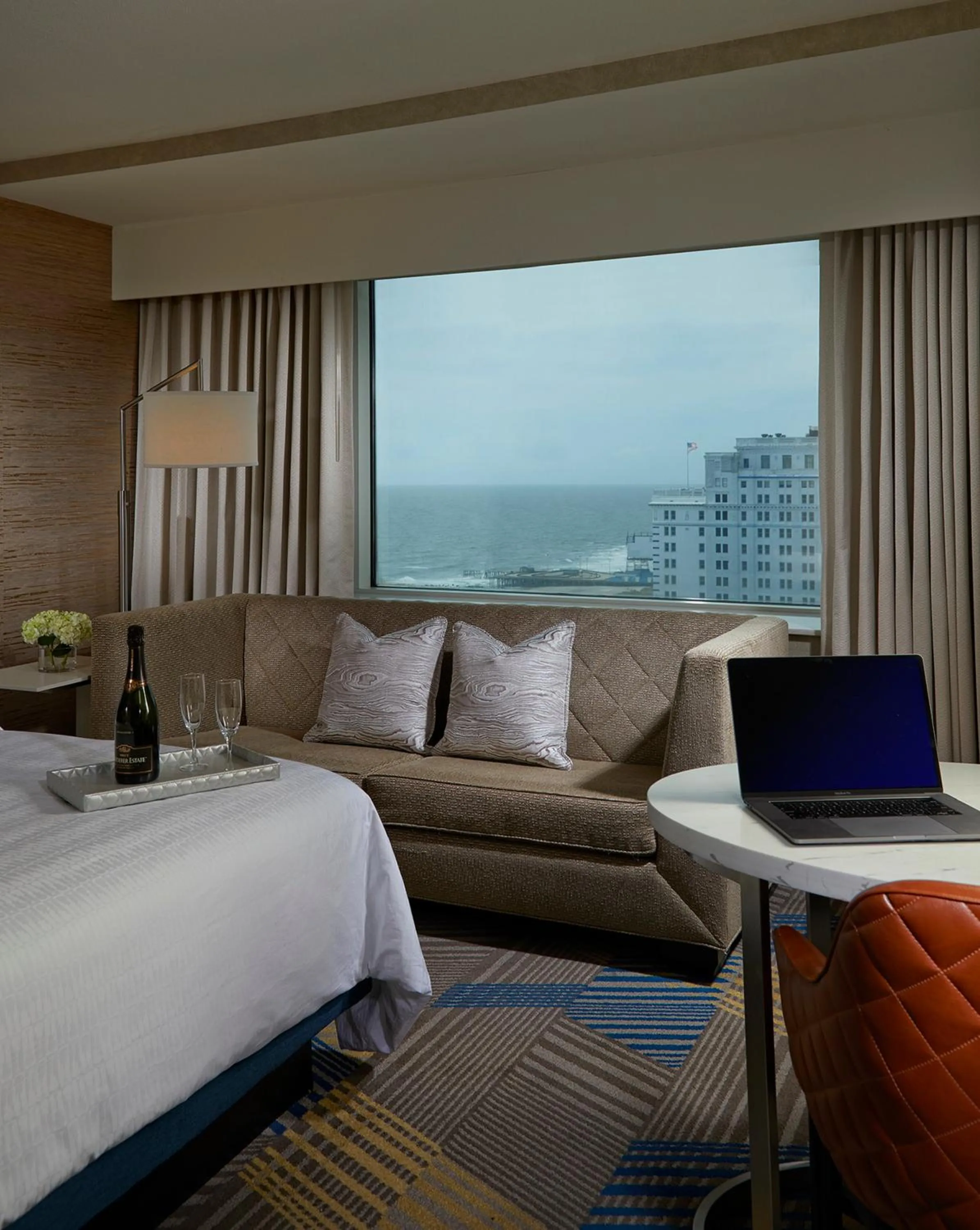 View (from property/room), Bed in Hard Rock Hotel & Casino Atlantic City