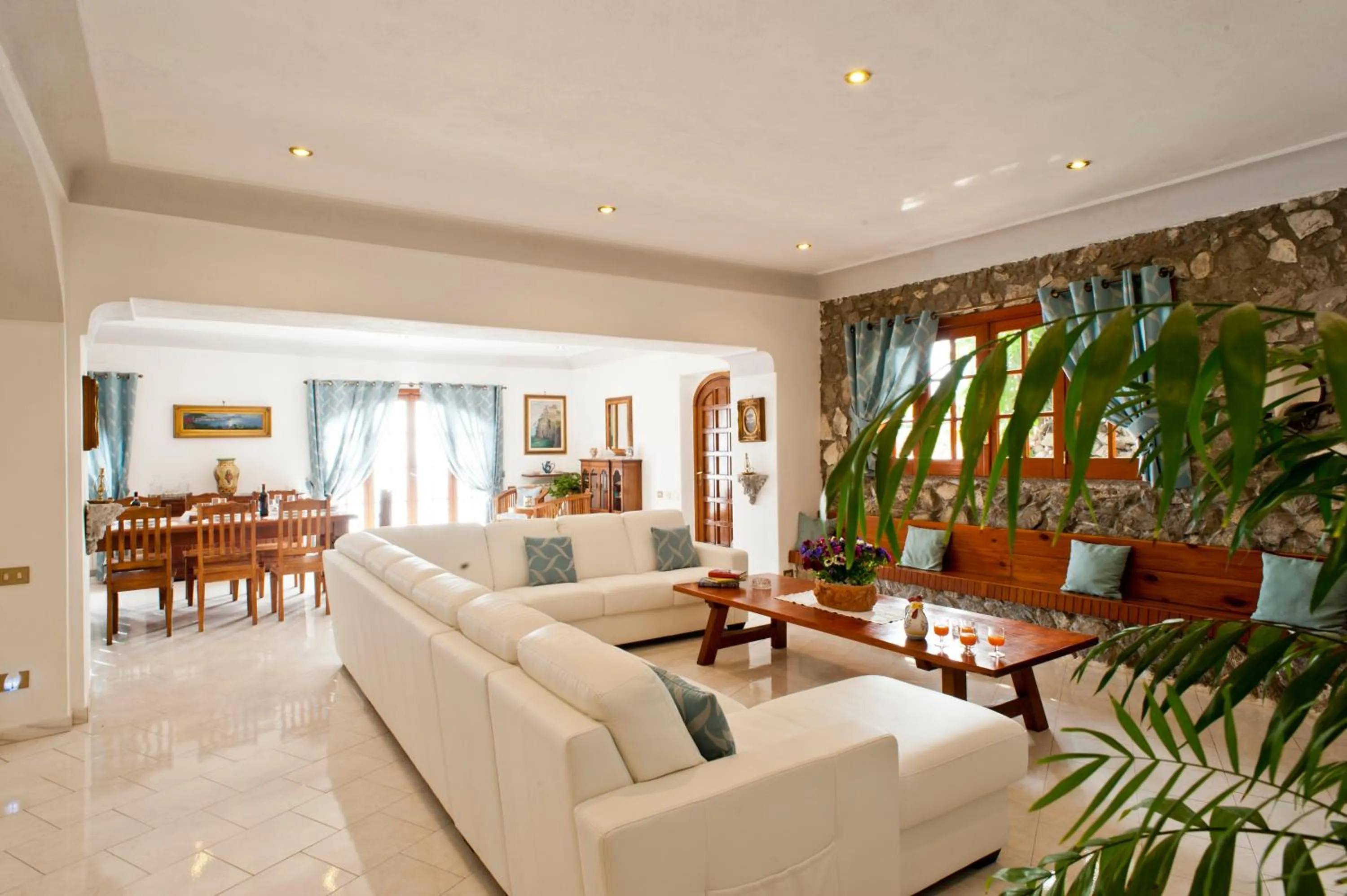 Living room in Villa La Roccia - Arienzo