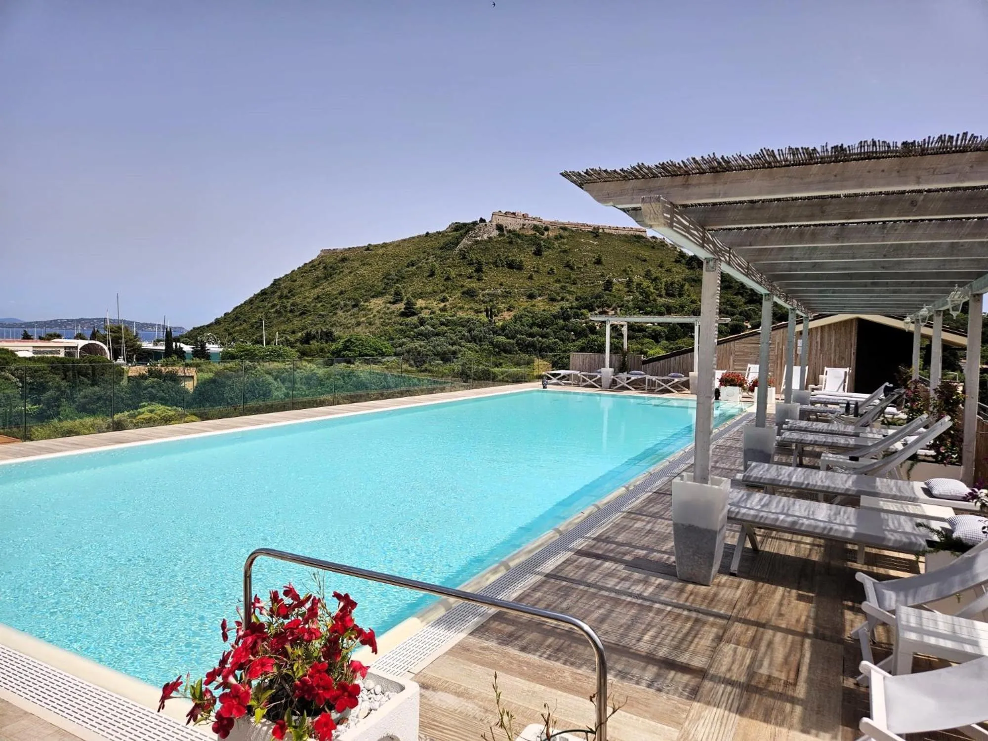 Pool view in A Point Porto Ercole Resort & Spa