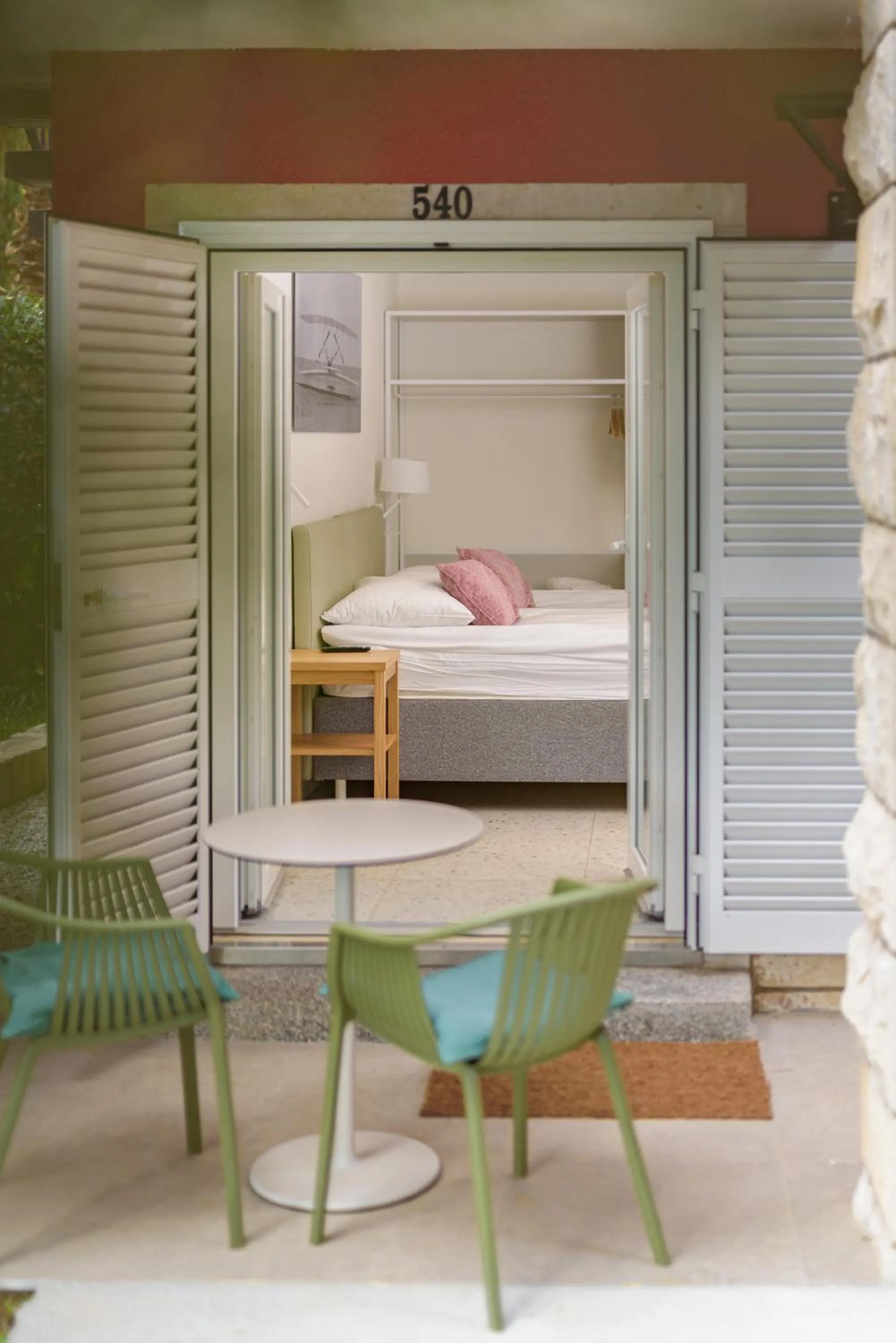 Balcony/Terrace, Bed in Holiday Park Vile - Terme Krka