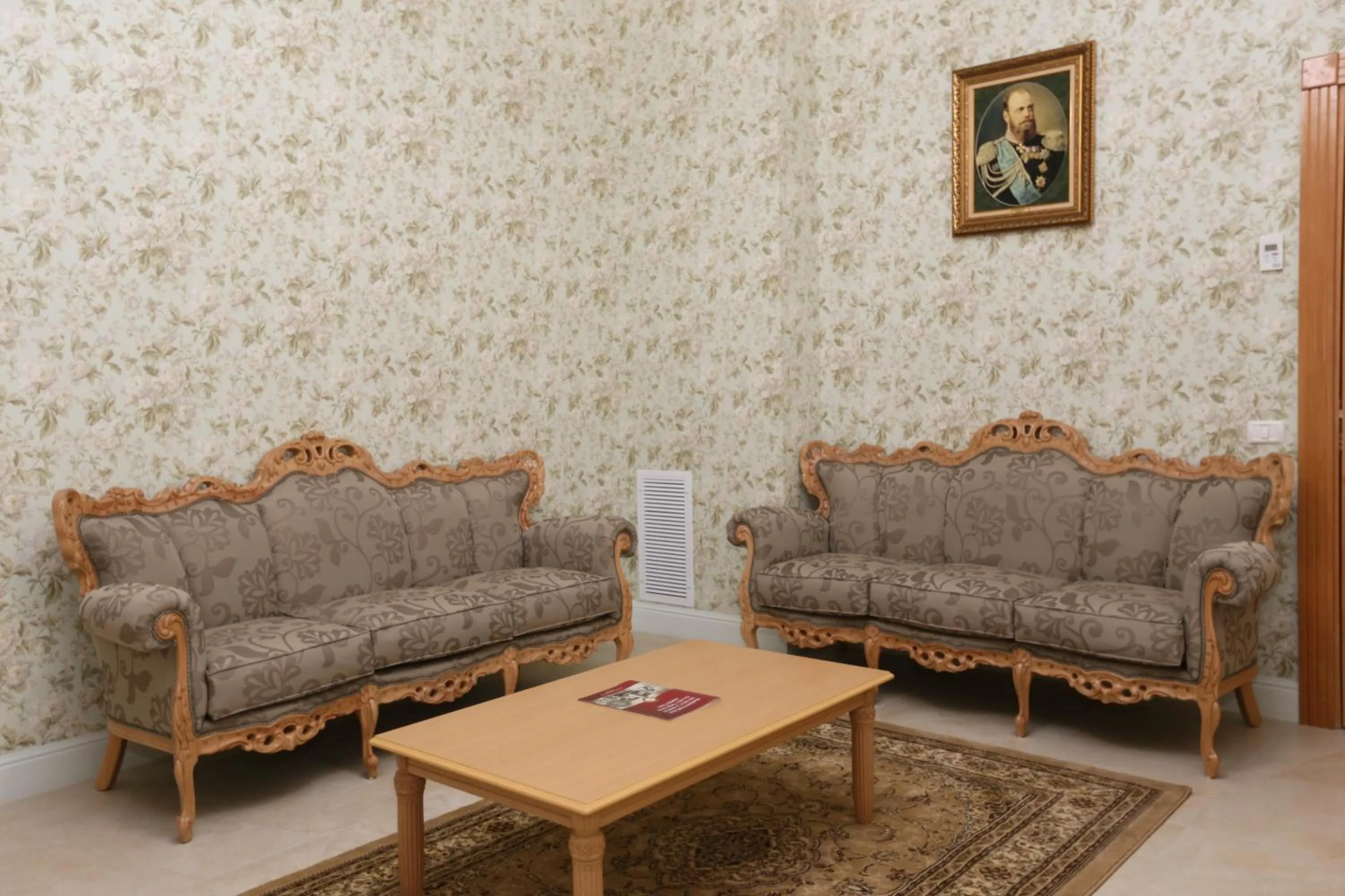 Seating area in Sergei Palace Hotel