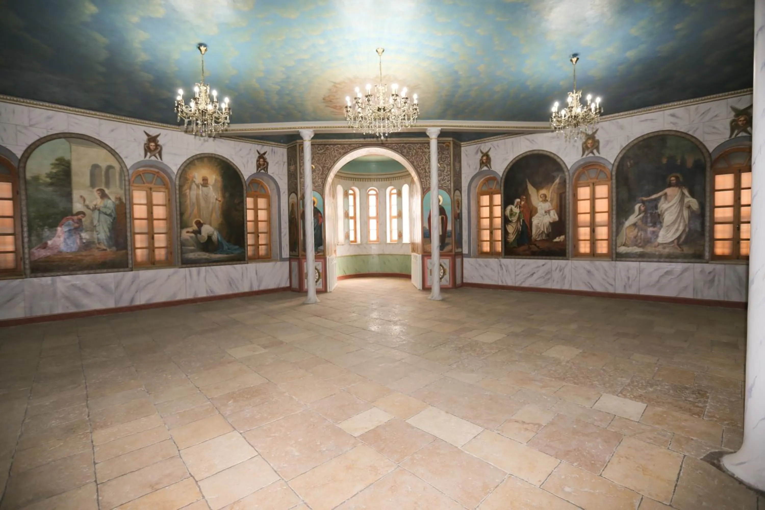 Text overlay in Sergei Palace Hotel