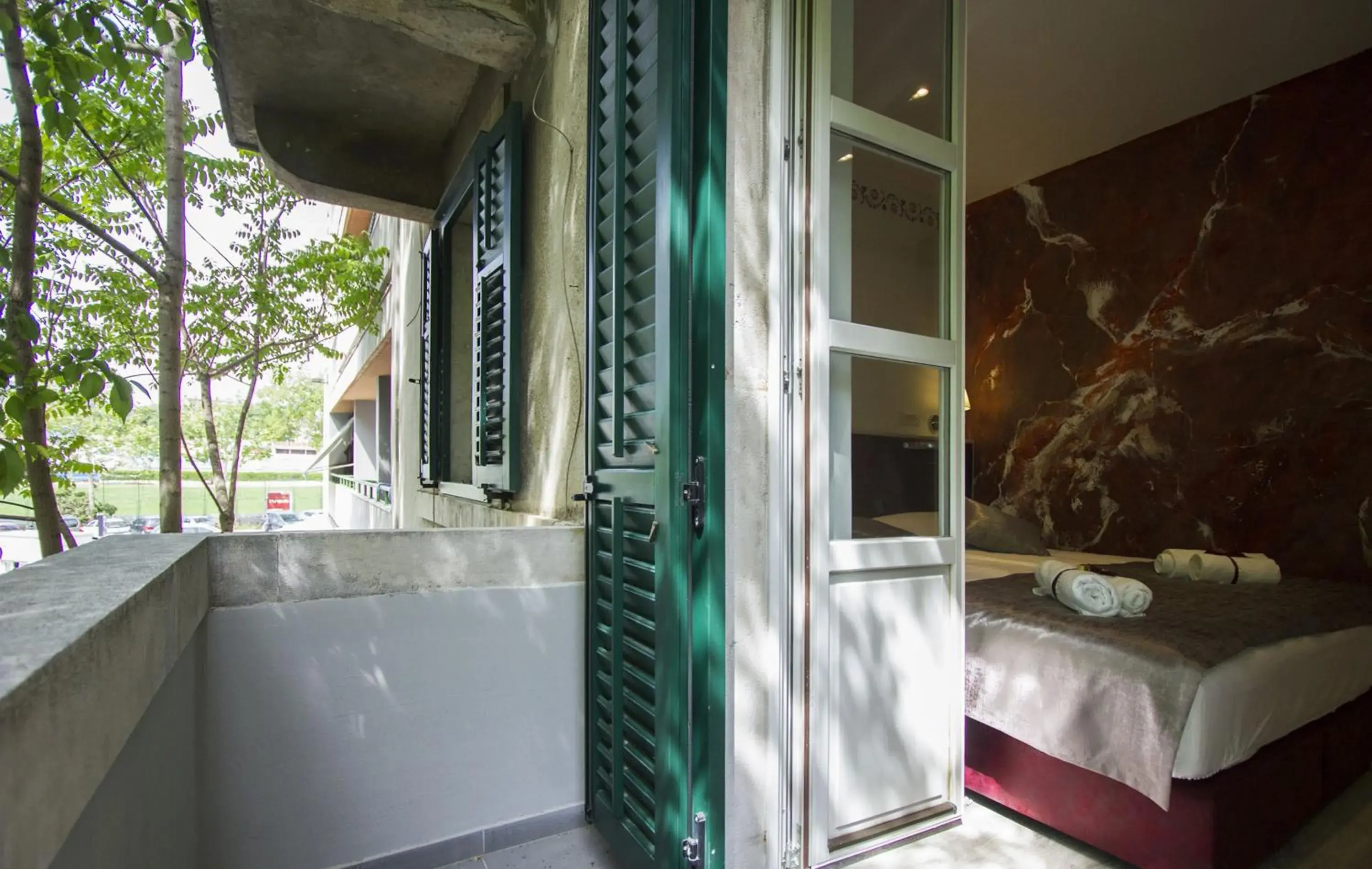 Balcony/Terrace, Bed in Well Of Life Luxury Rooms Balcony/Terrace, Bed in Well Of Life Luxury Rooms