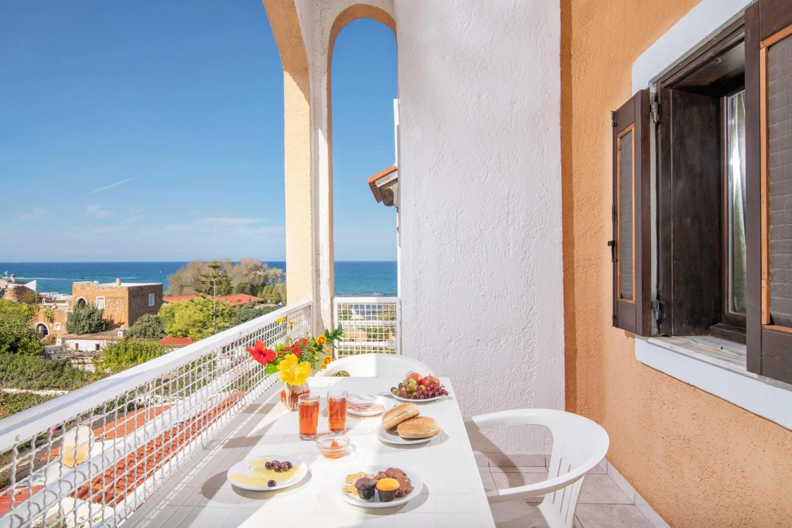 Balcony/Terrace in Iliostasi Beach Apartments