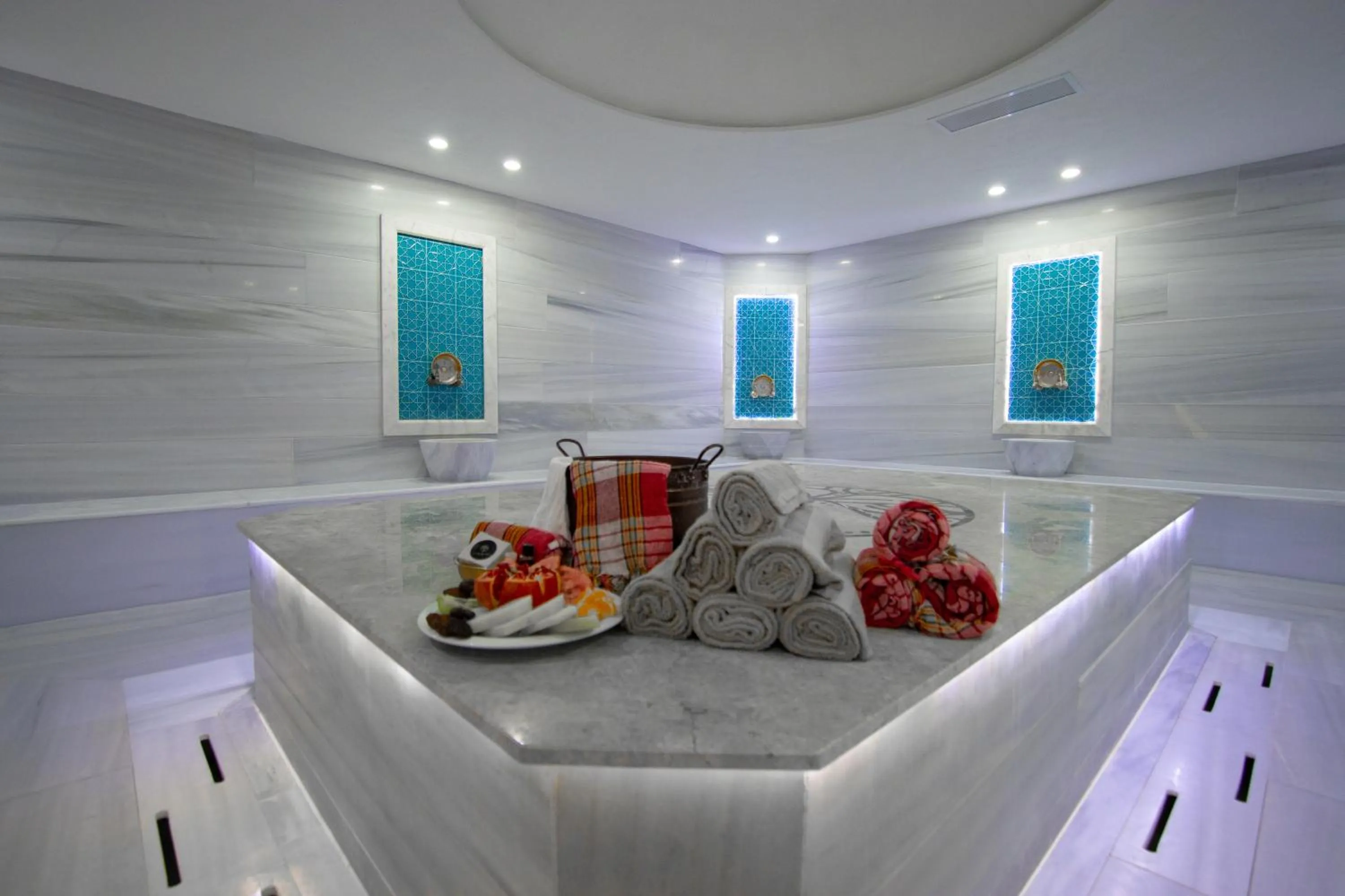 Steam room in Ephesus Hitit Hotel restaurant