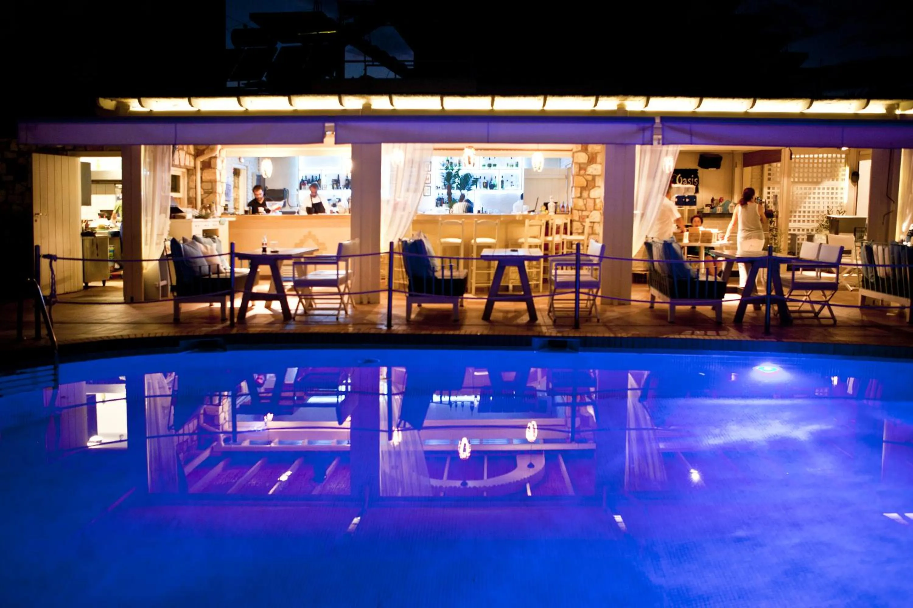 Pool view in Oasis Beach Hotel