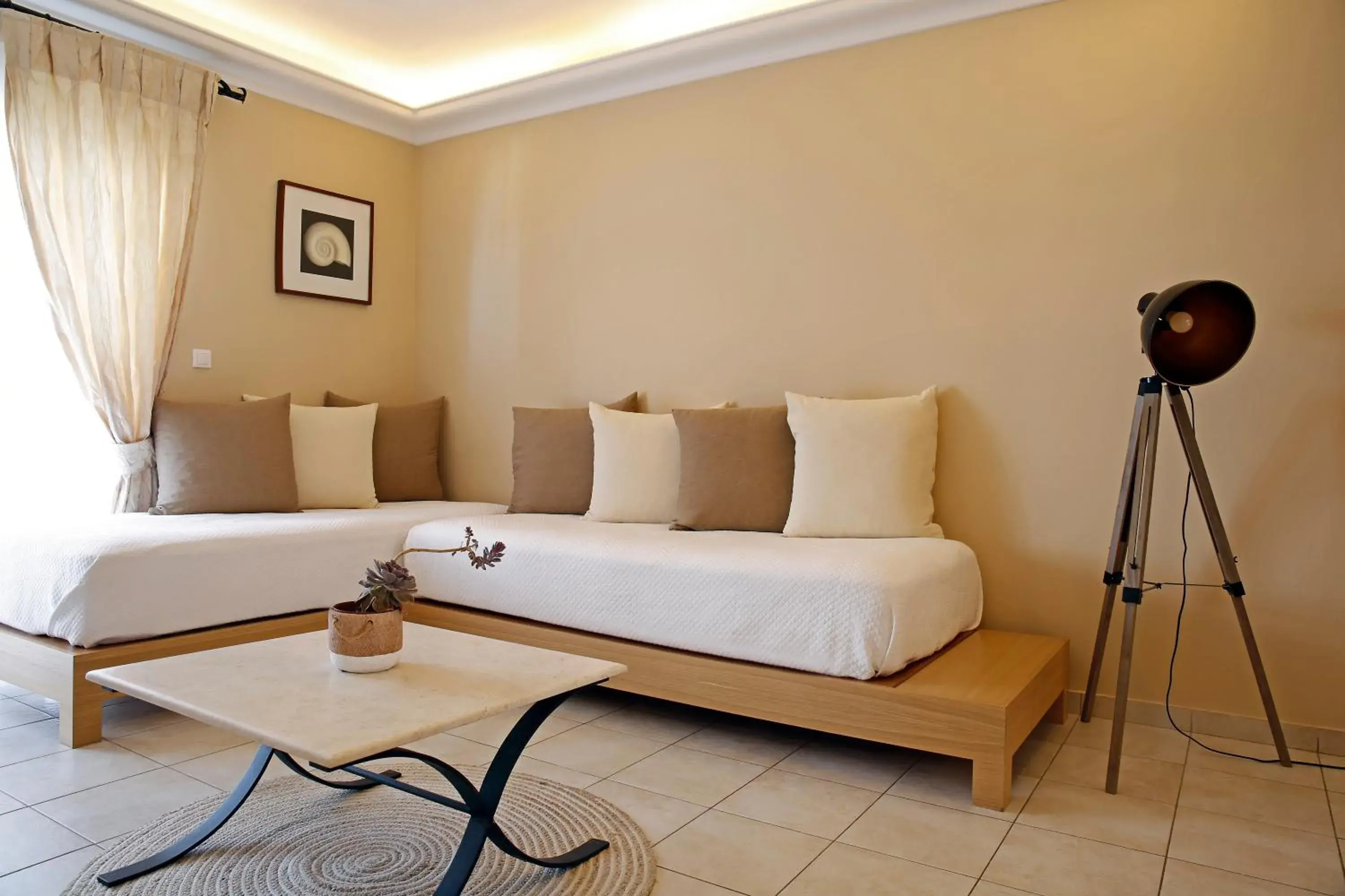 Living room, Bed in Oasis Beach Hotel Living room, Bed in Oasis Beach Hotel