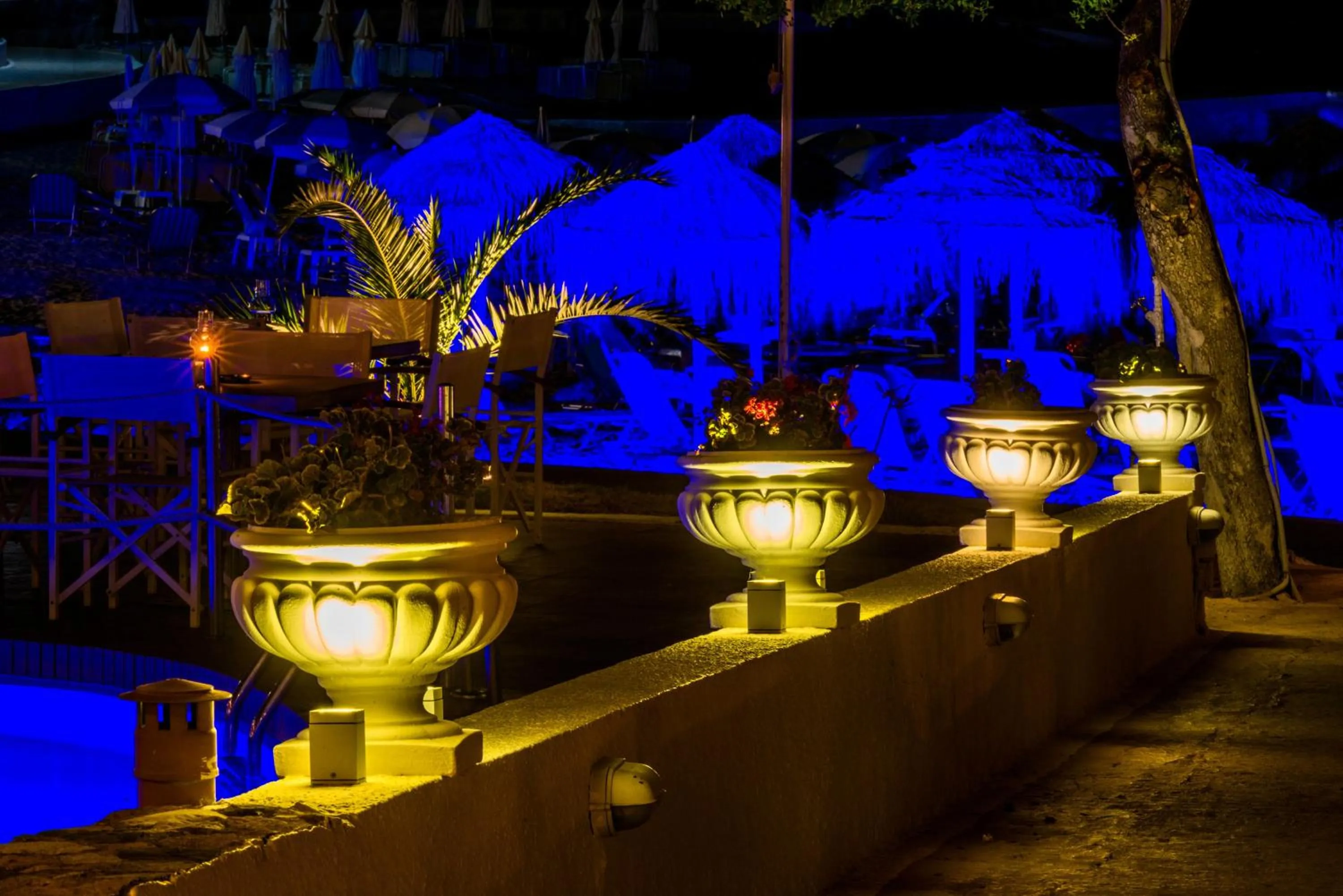 Decorative detail in Oasis Beach Hotel