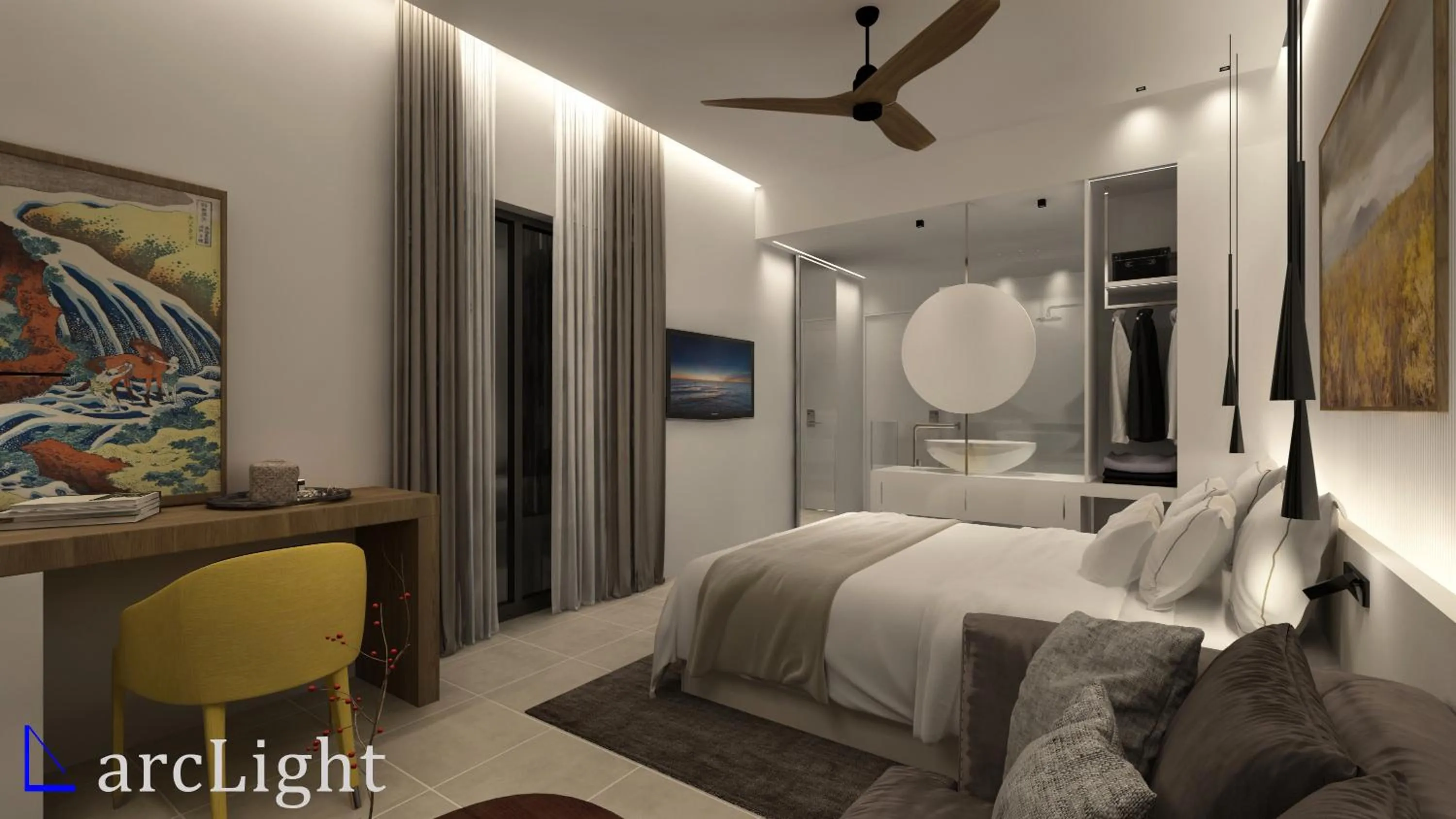 Bed in Oasis Beach Hotel