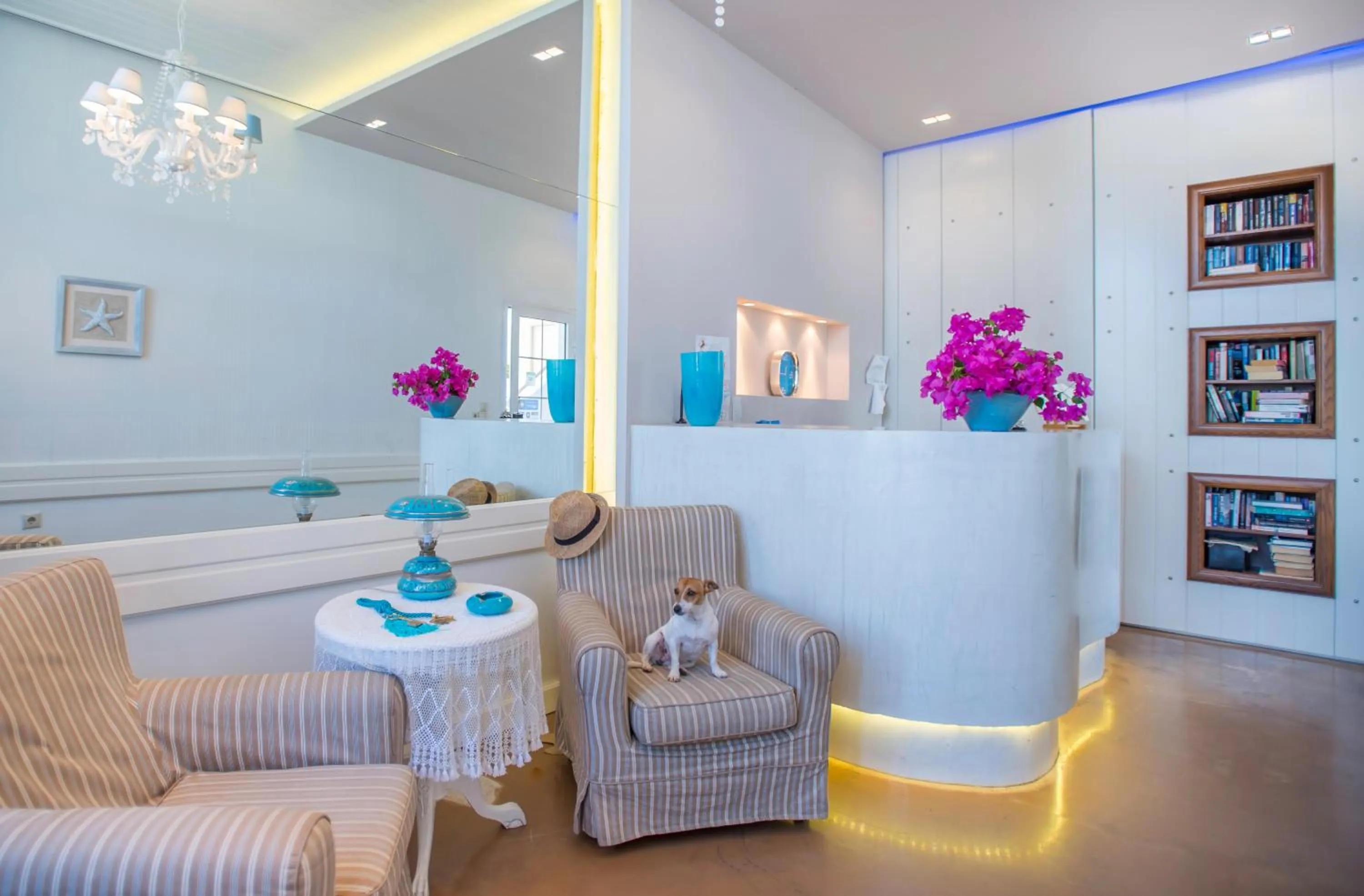 Lobby or reception in Oasis Beach Hotel