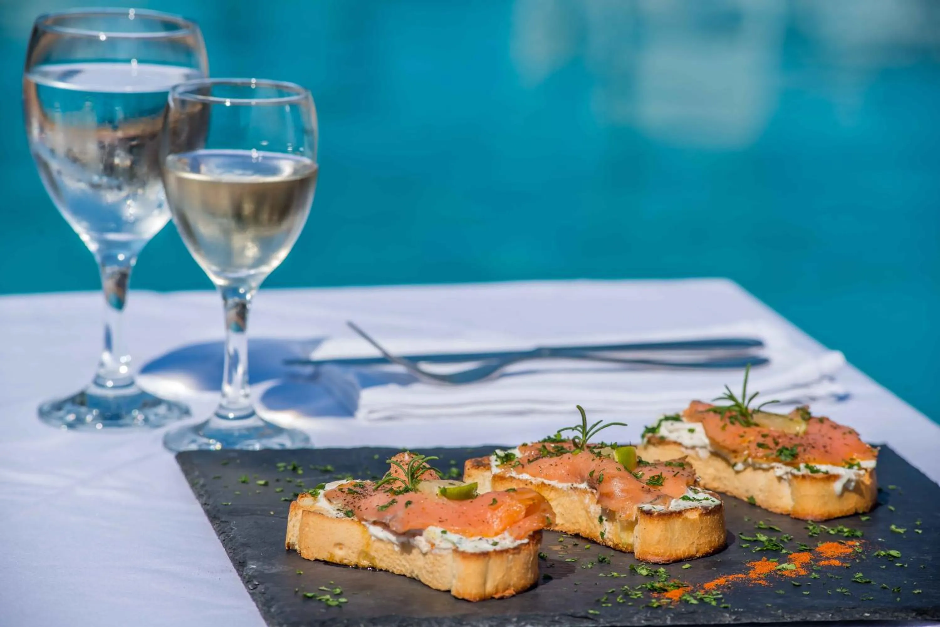 Food in Oasis Beach Hotel