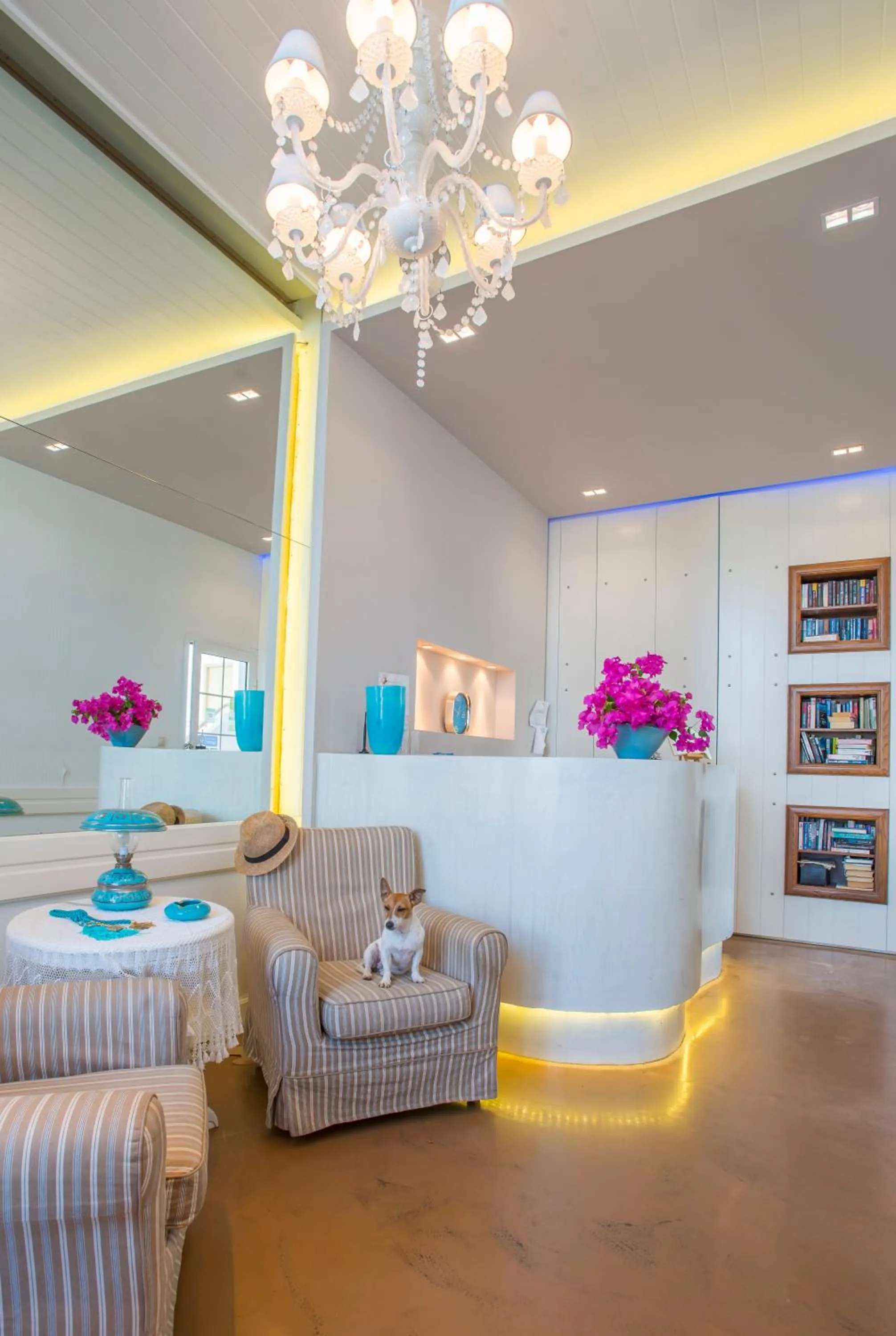 Lobby or reception in Oasis Beach Hotel