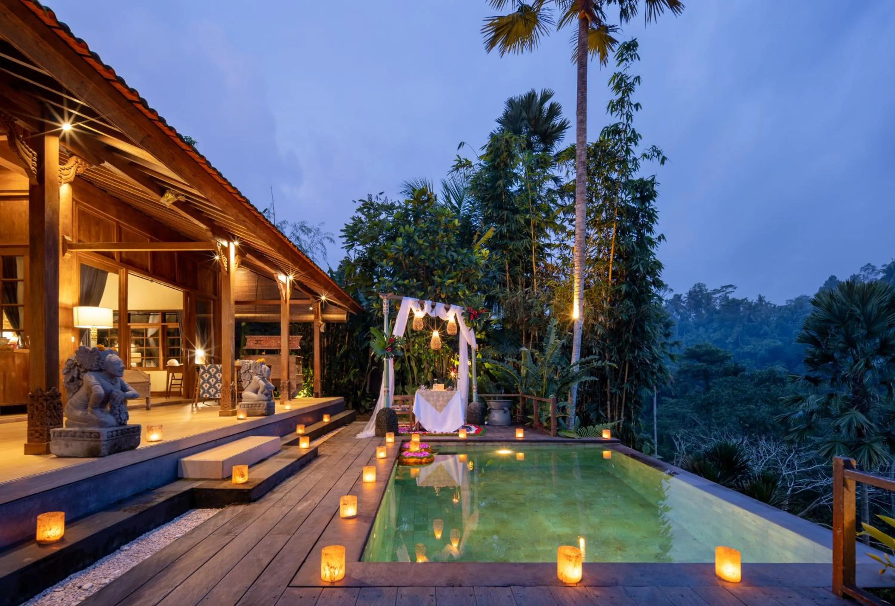 Pool view in Ubud Valley Boutique Resort