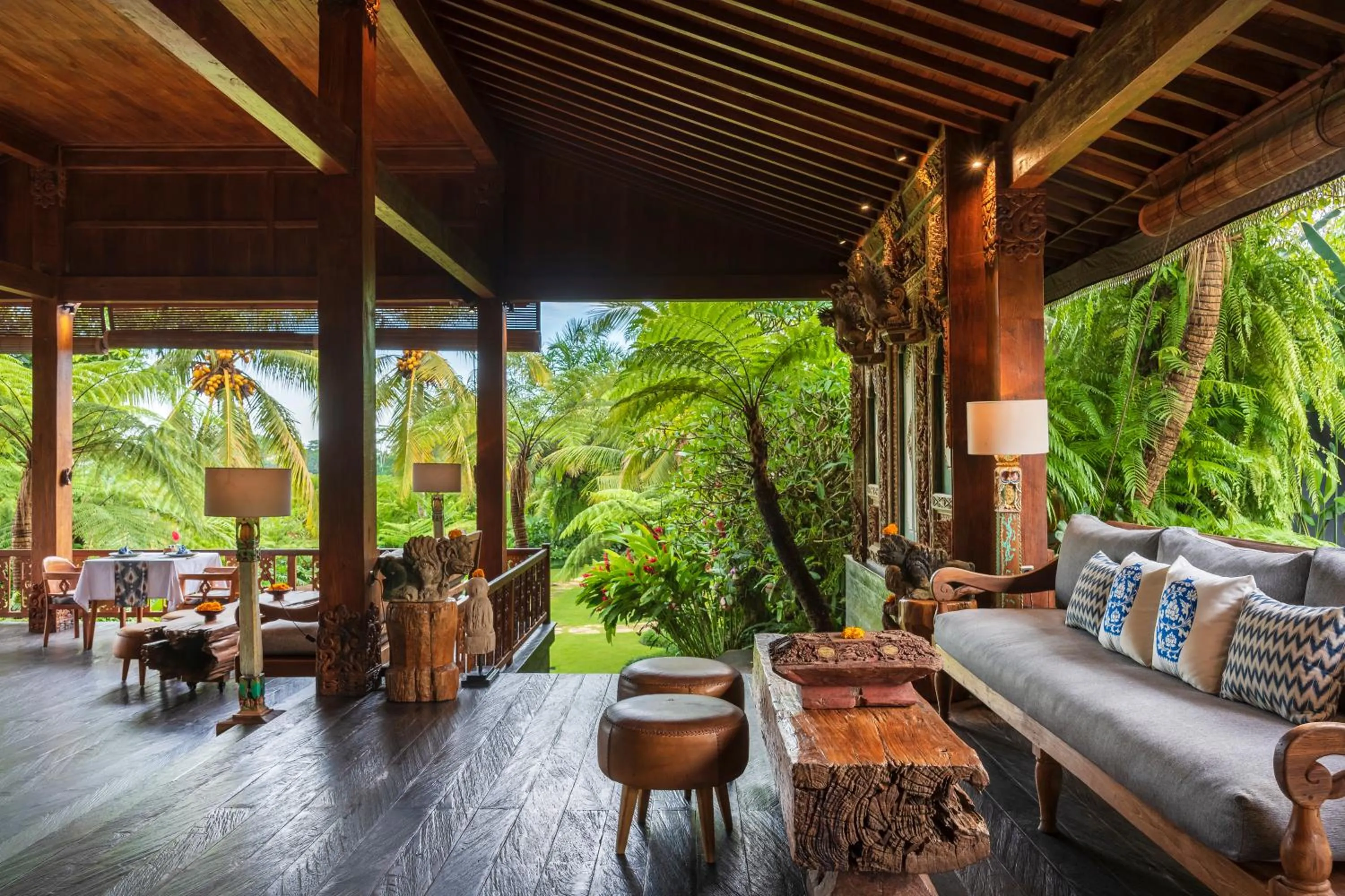 Seating area in Ubud Valley Boutique Resort