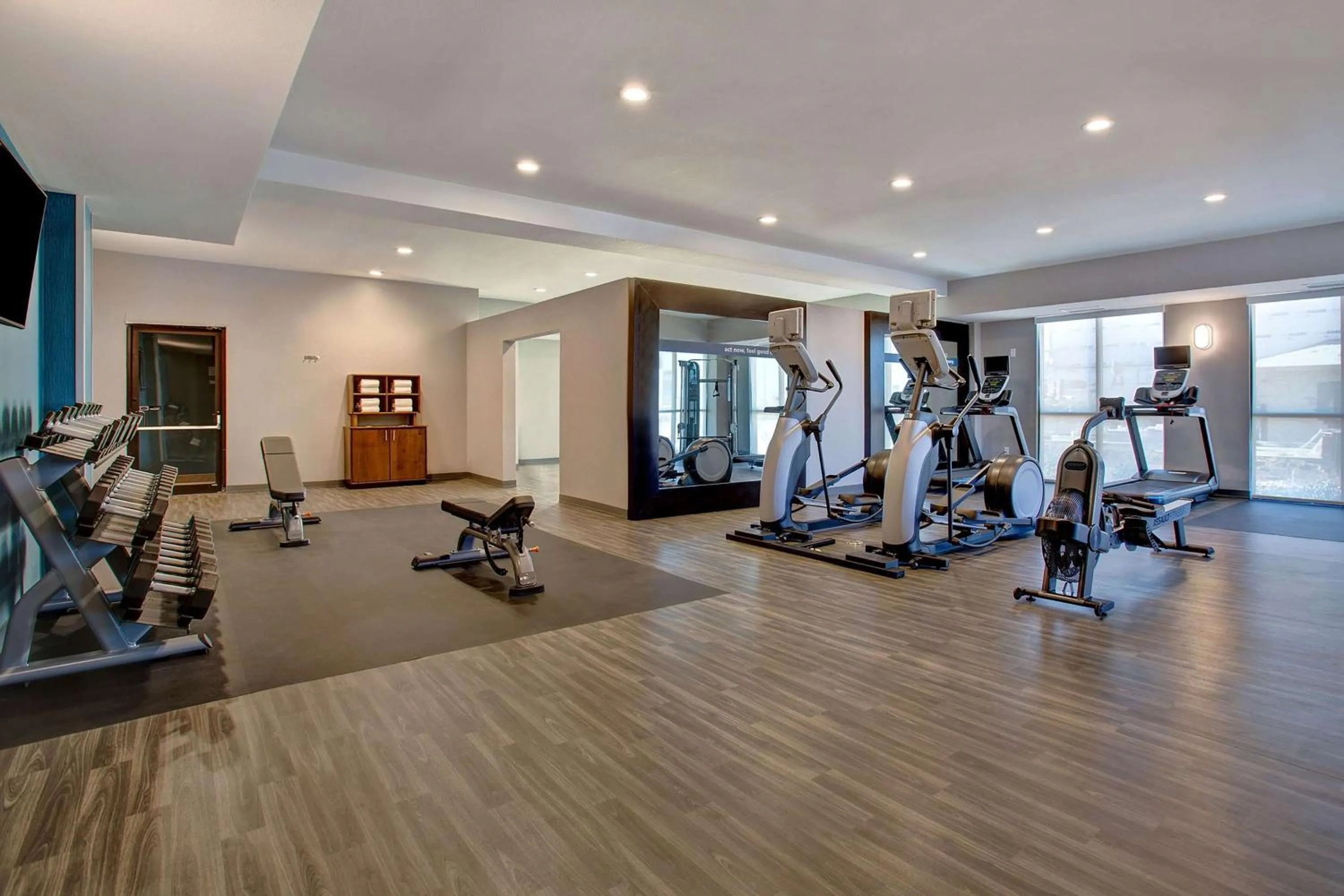 Fitness centre/facilities in Hampton Inn & Suites Borger