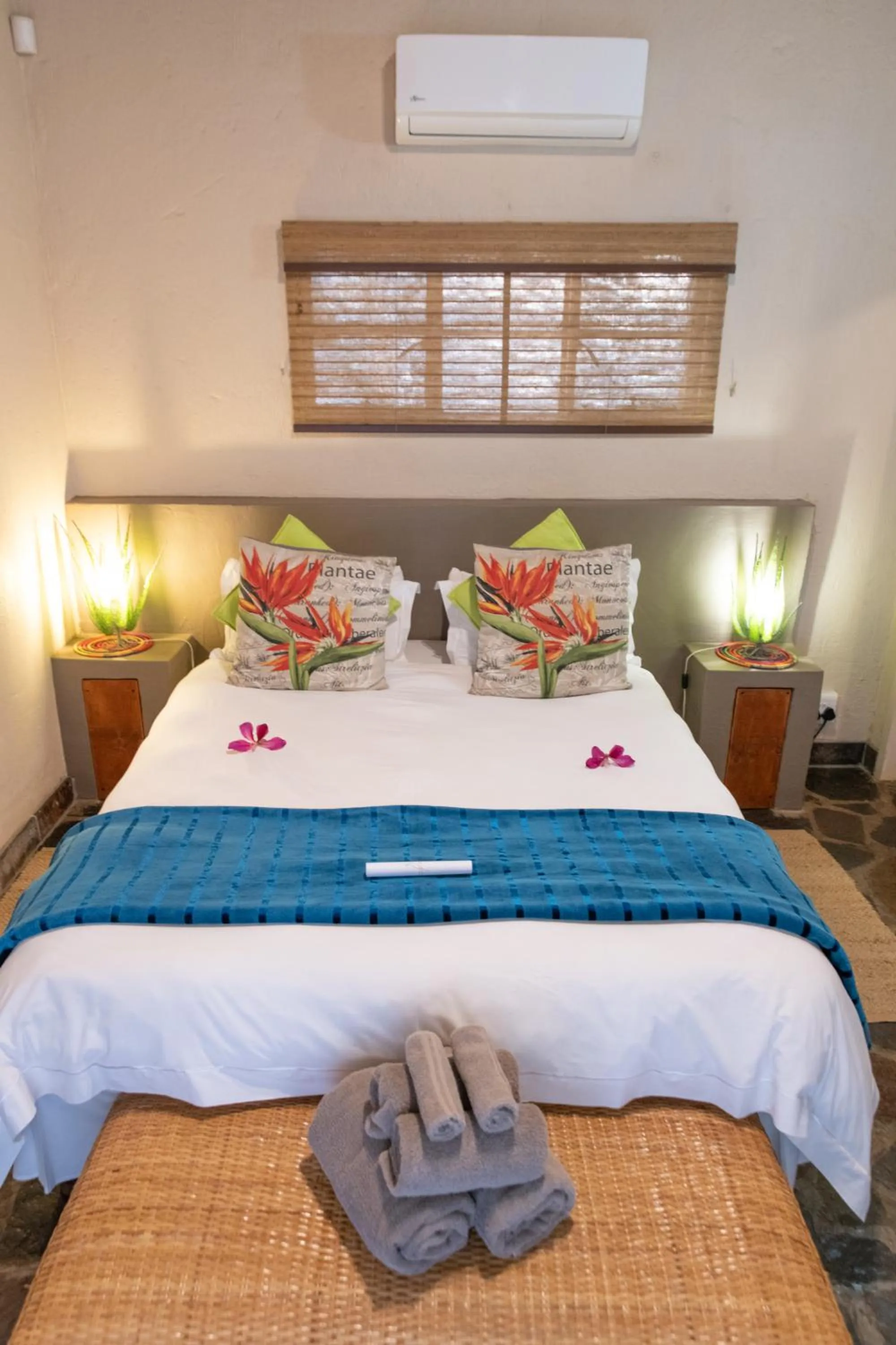 Bed in Blyde River Wilderness Lodge