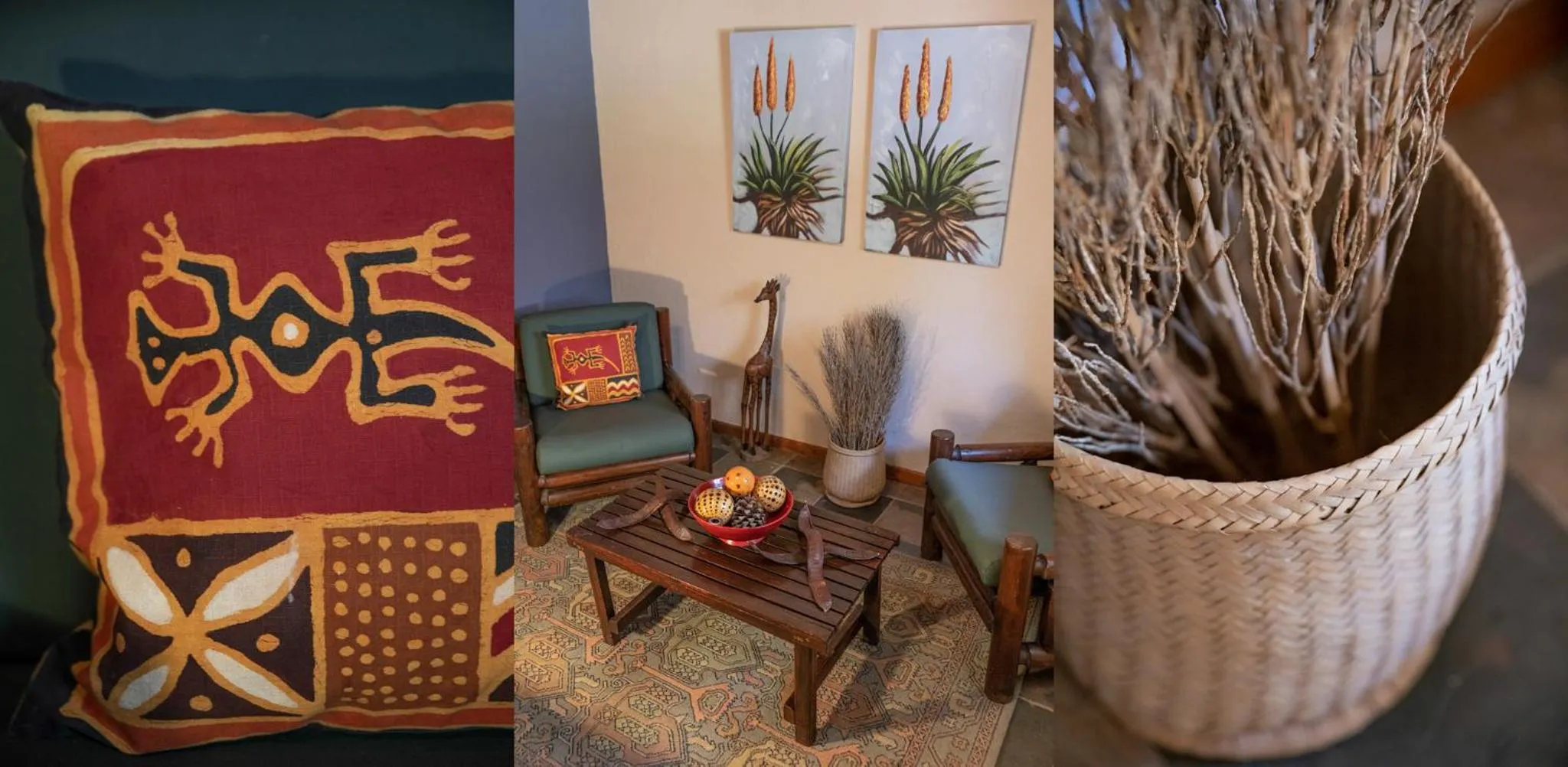 Living room in Blyde River Wilderness Lodge