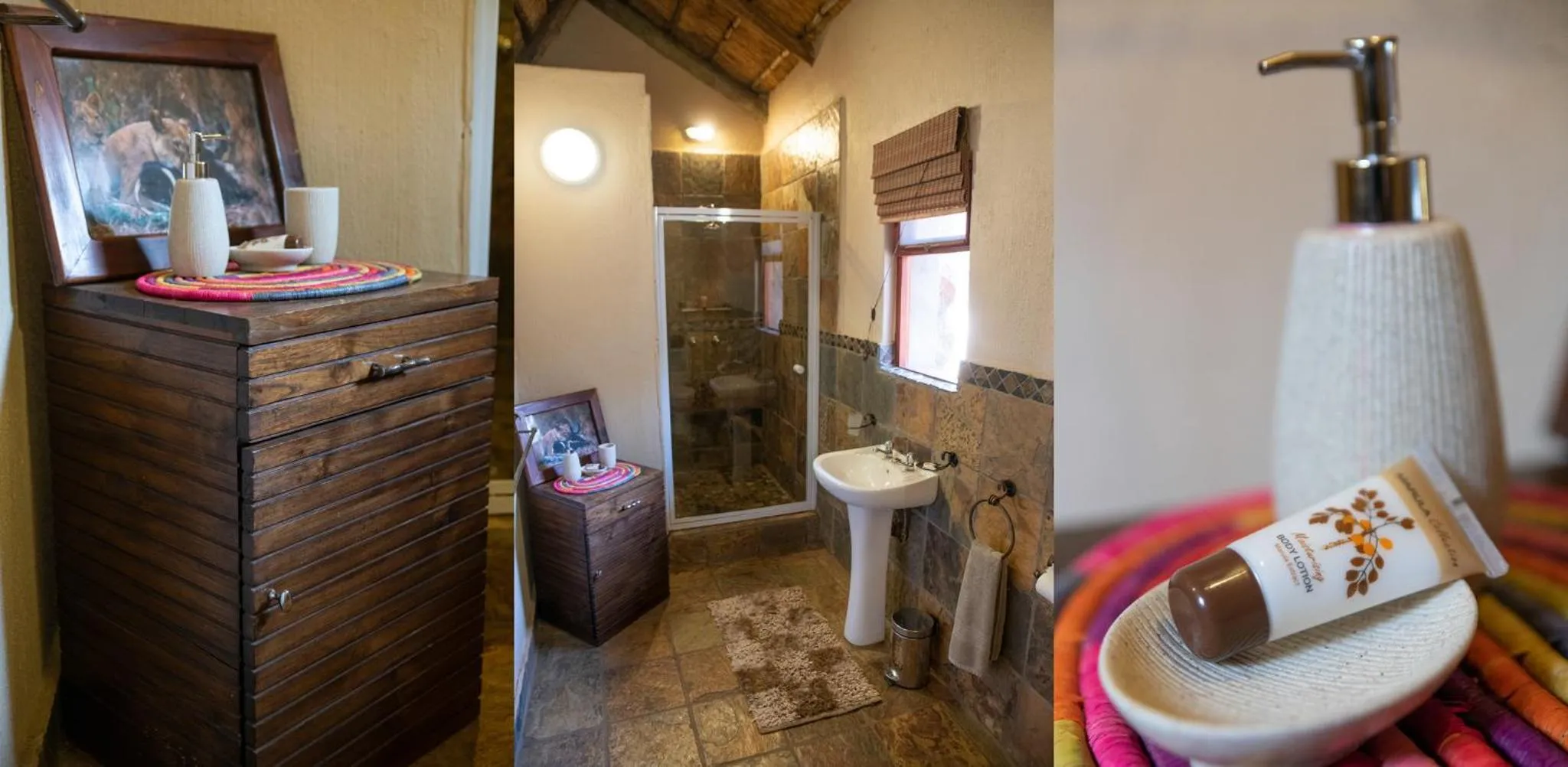 Bathroom in Blyde River Wilderness Lodge