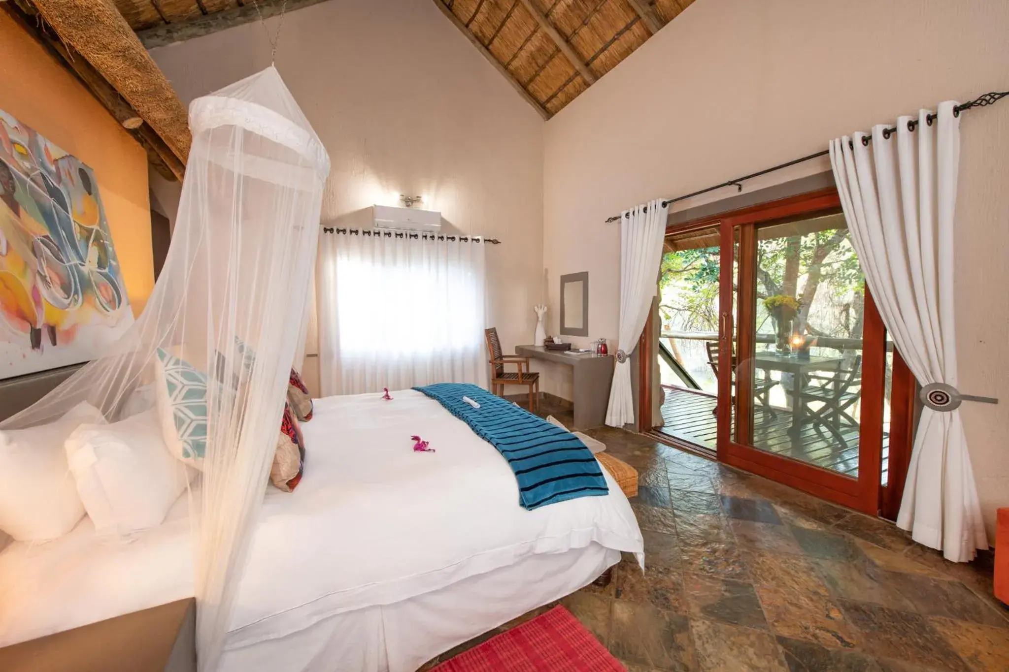 Bed in Blyde River Wilderness Lodge Bed in Blyde River Wilderness Lodge