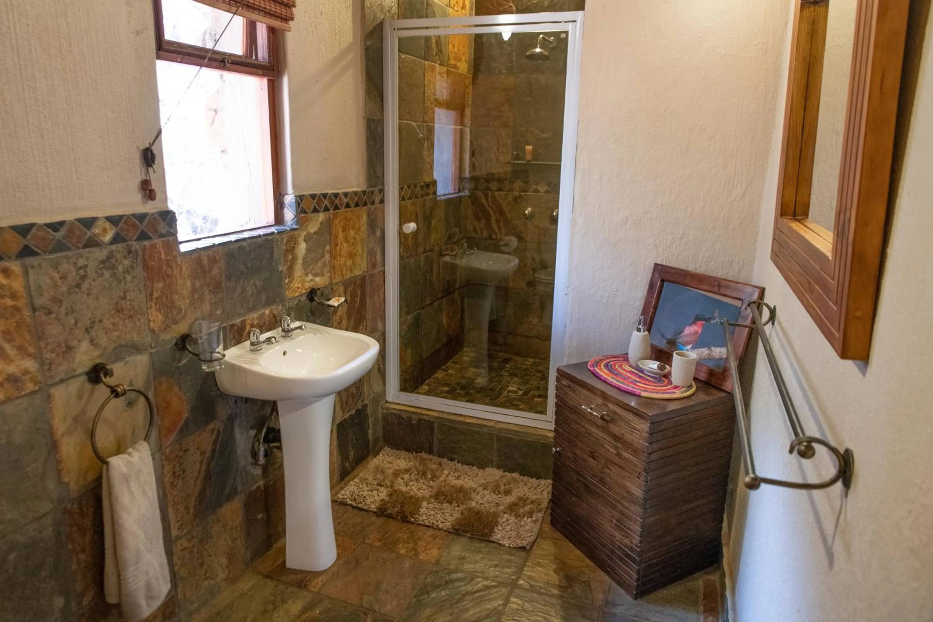Bathroom in Blyde River Wilderness Lodge