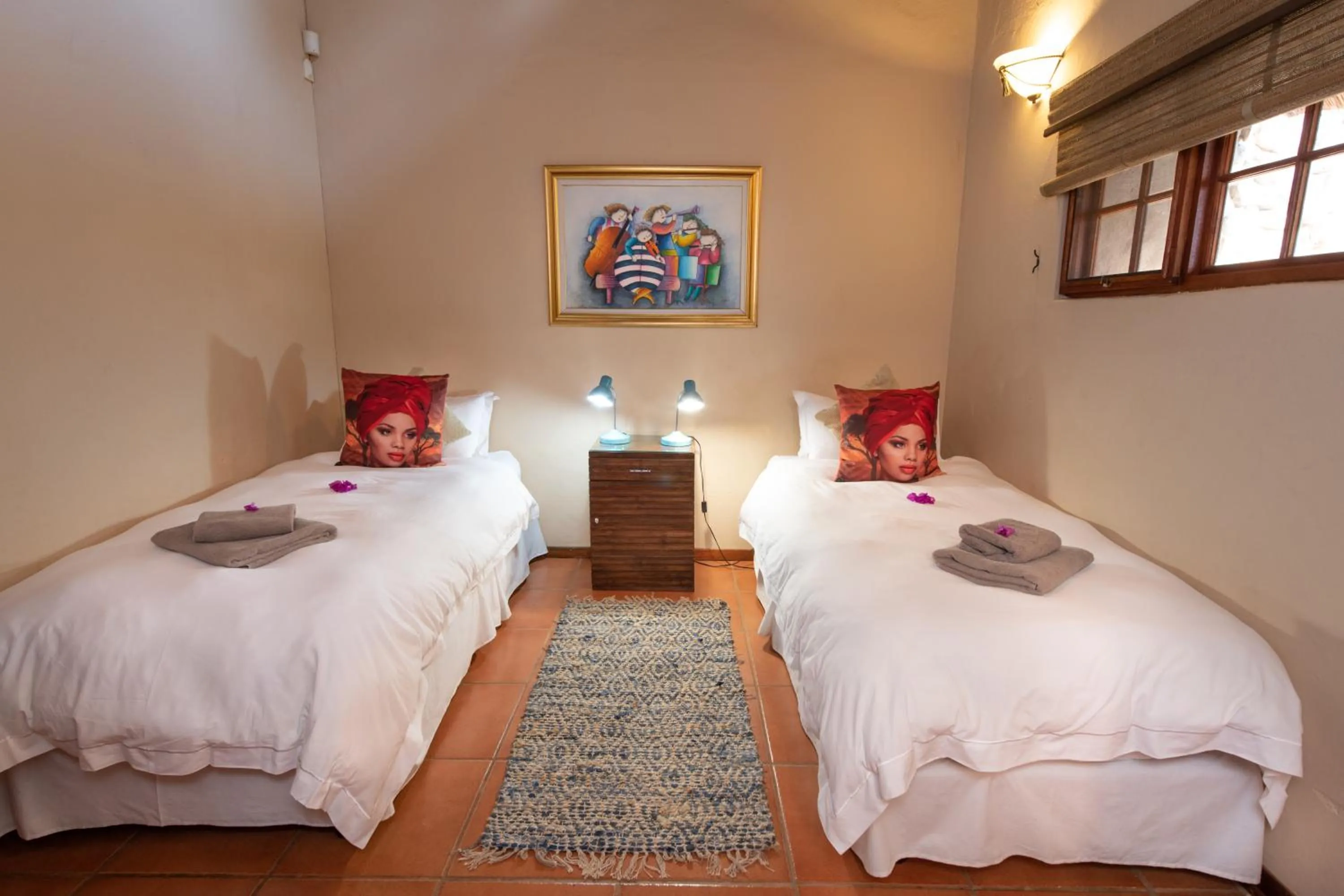 Bed in Blyde River Wilderness Lodge