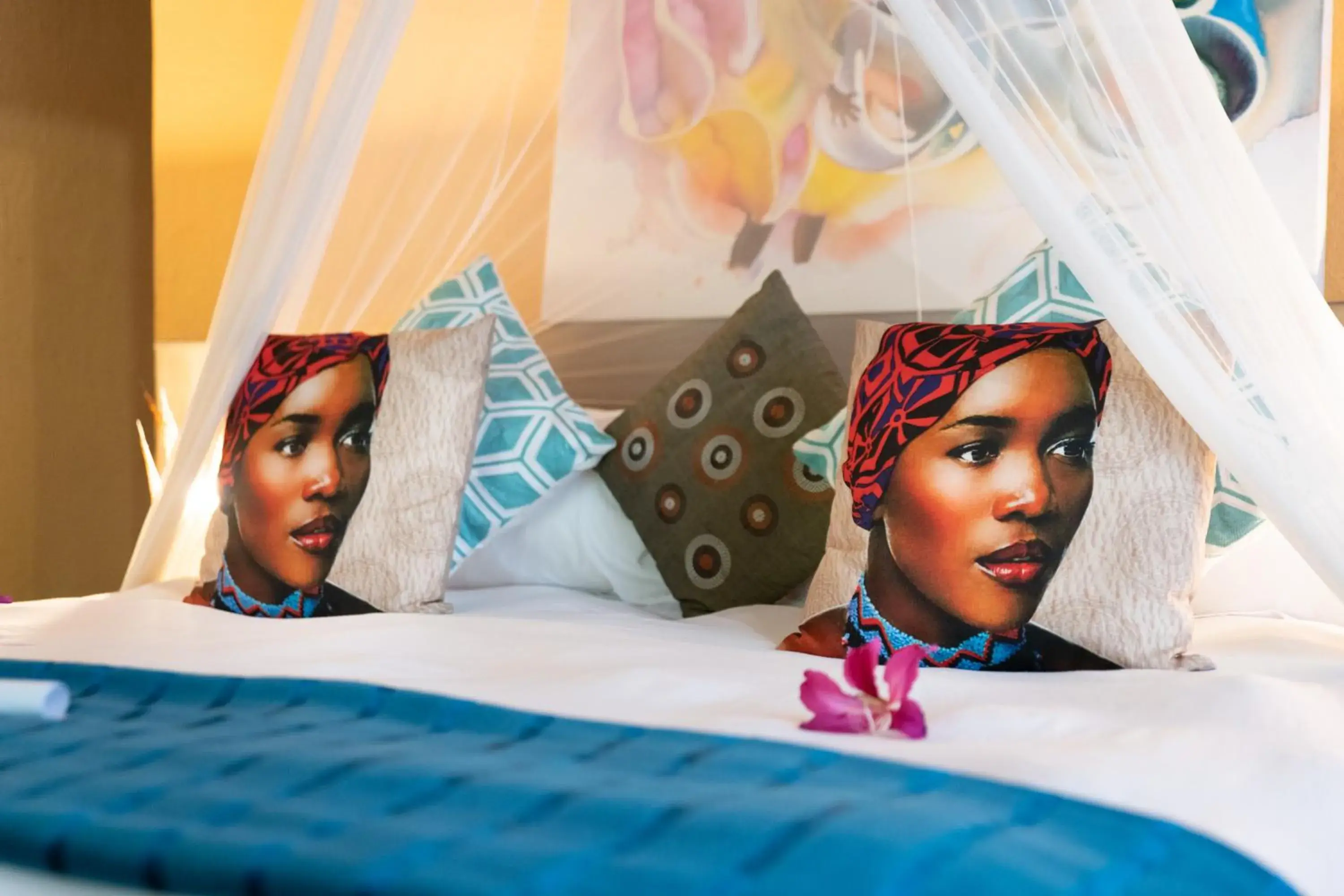 Bed in Blyde River Wilderness Lodge Bed in Blyde River Wilderness Lodge