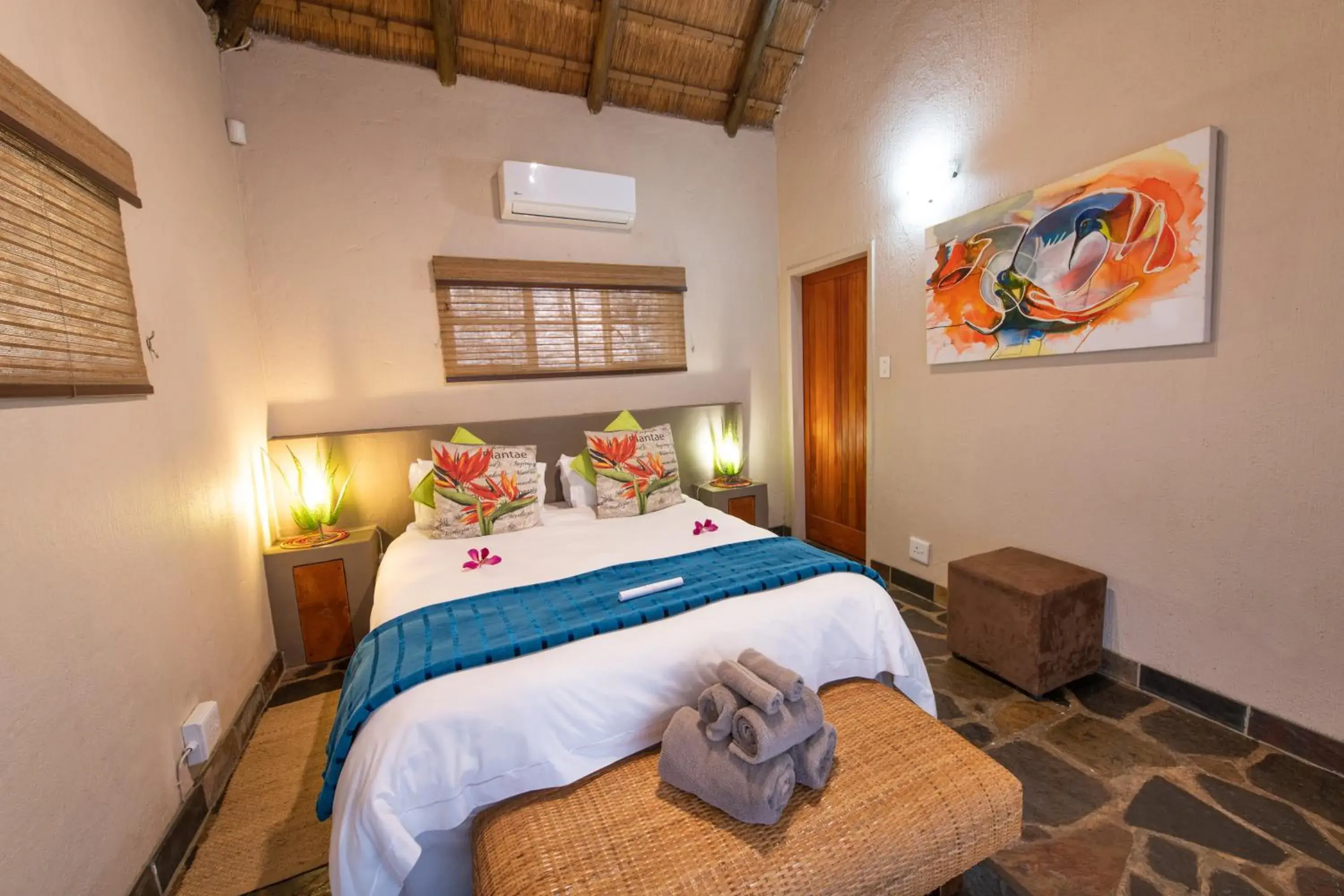 Bed in Blyde River Wilderness Lodge Bed in Blyde River Wilderness Lodge