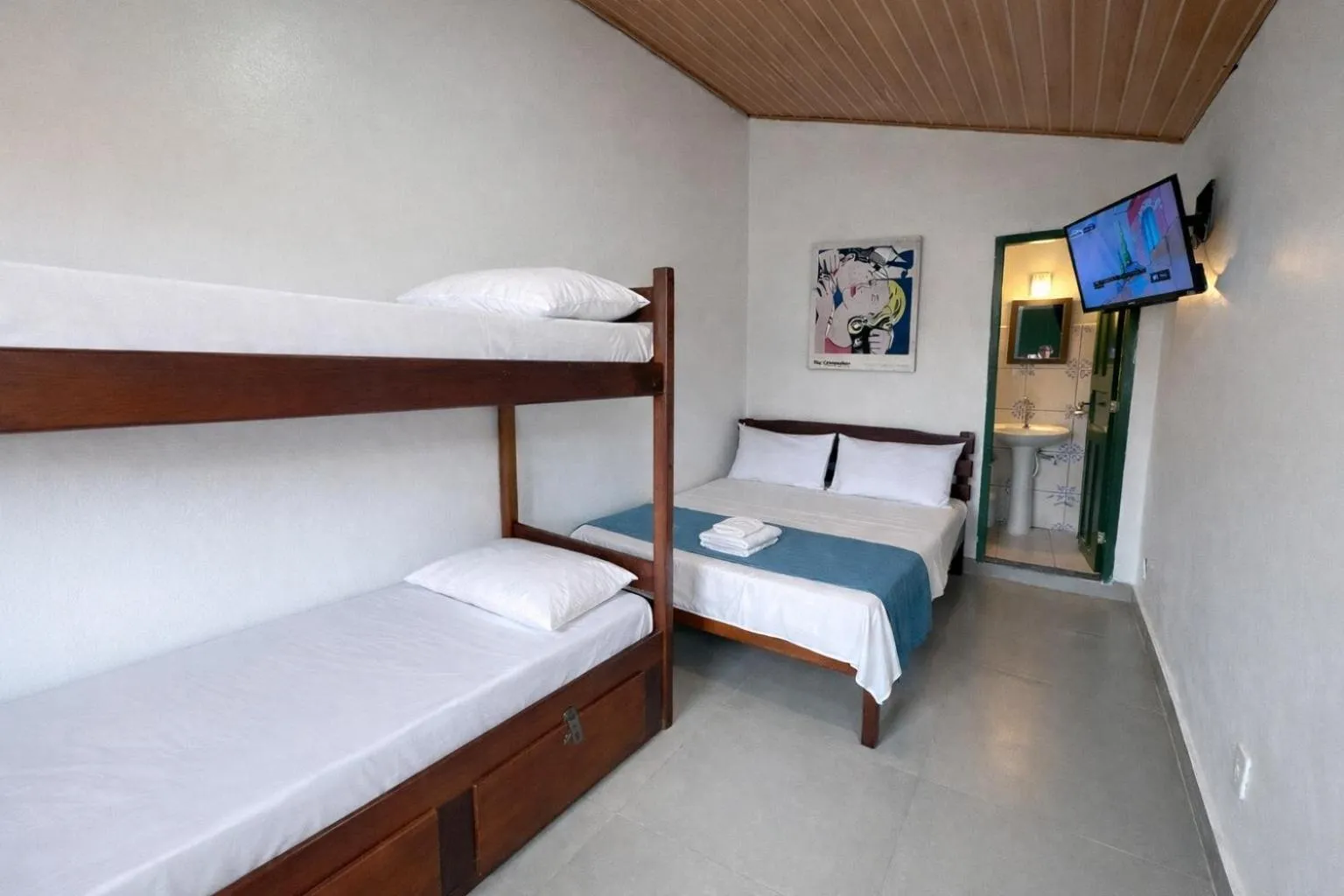 Bed in Pousada Villas Boas Arraial do Cabo