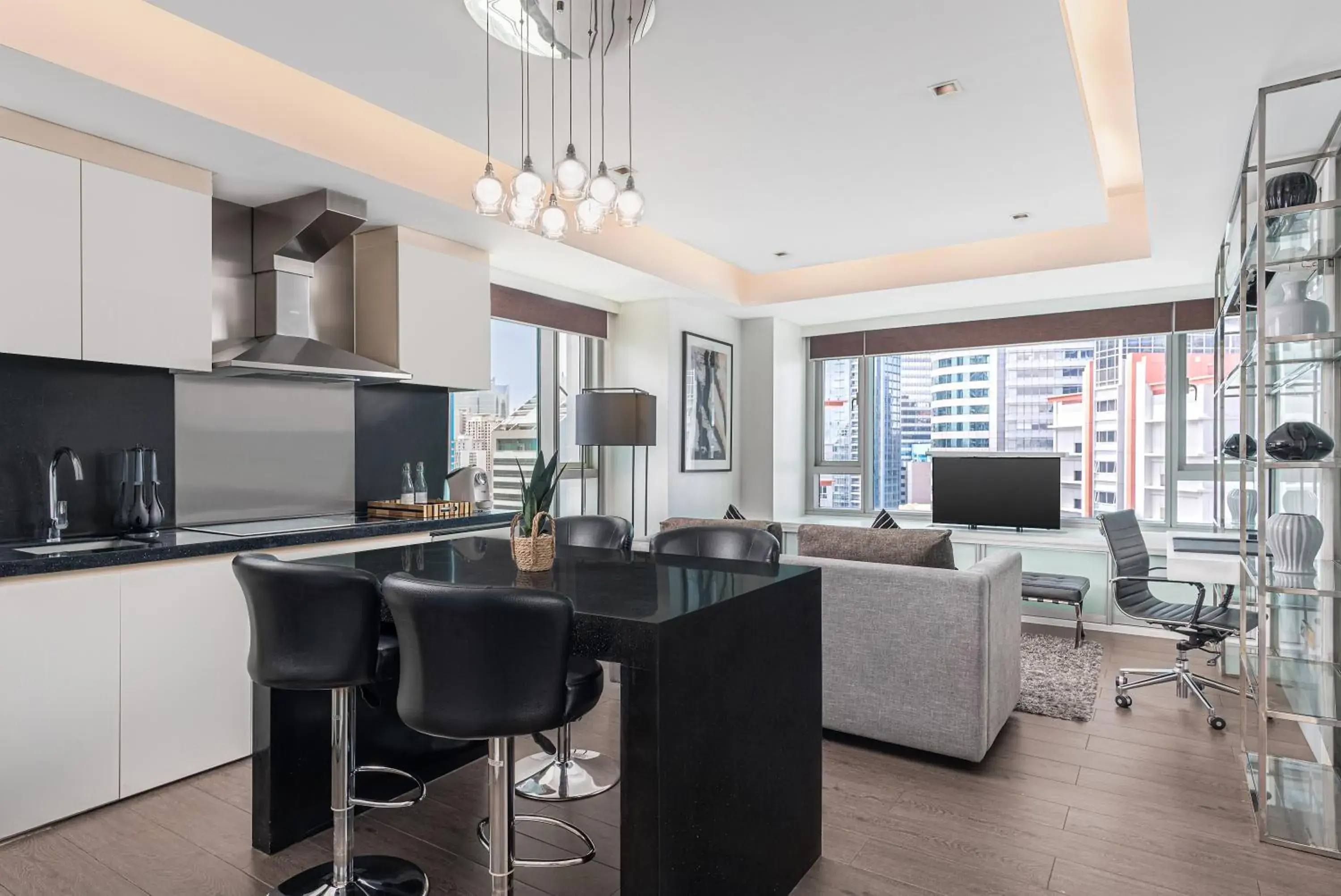 Living room in The Alpha Suites Living room in The Alpha Suites