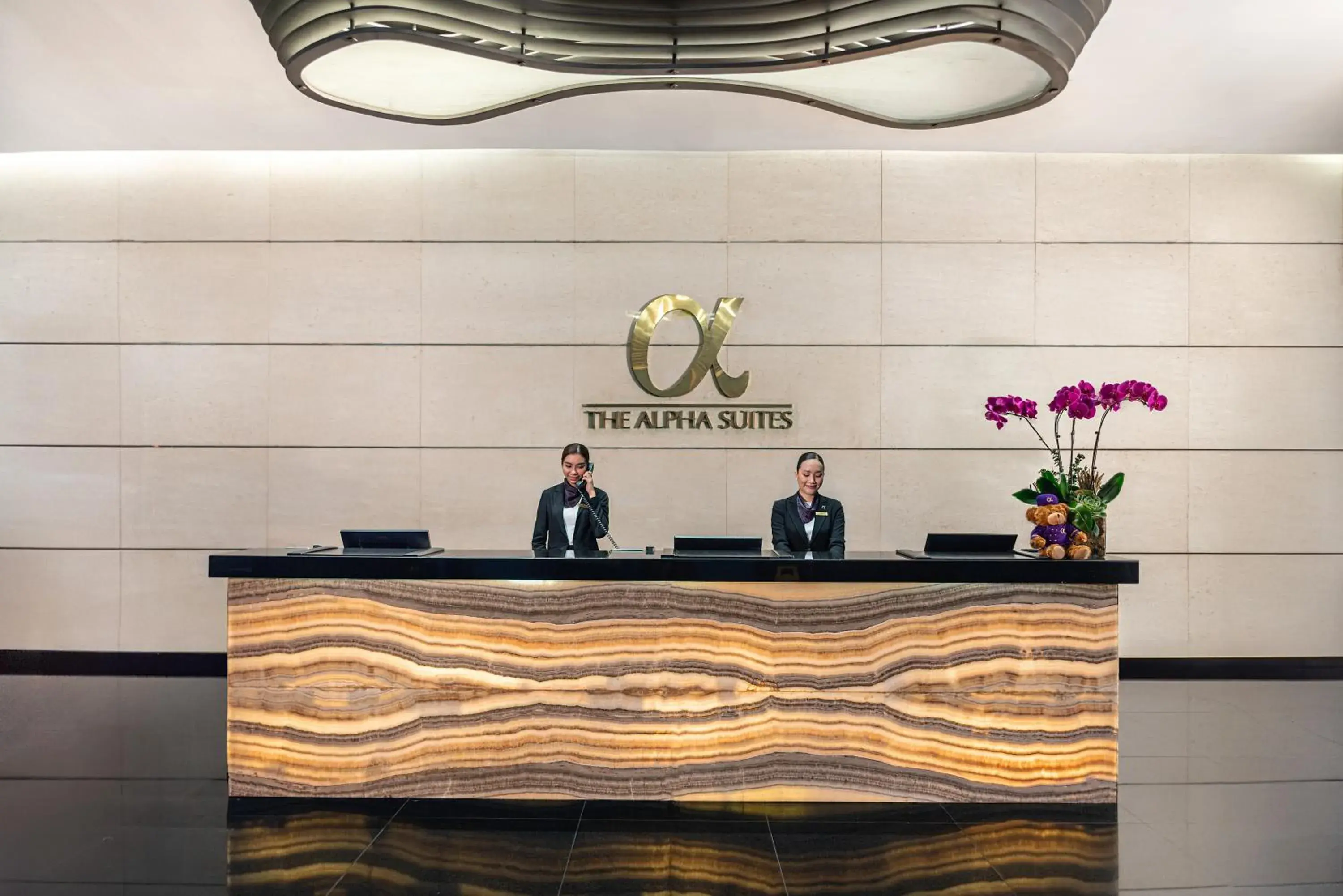 Lobby or reception in The Alpha Suites Lobby or reception in The Alpha Suites