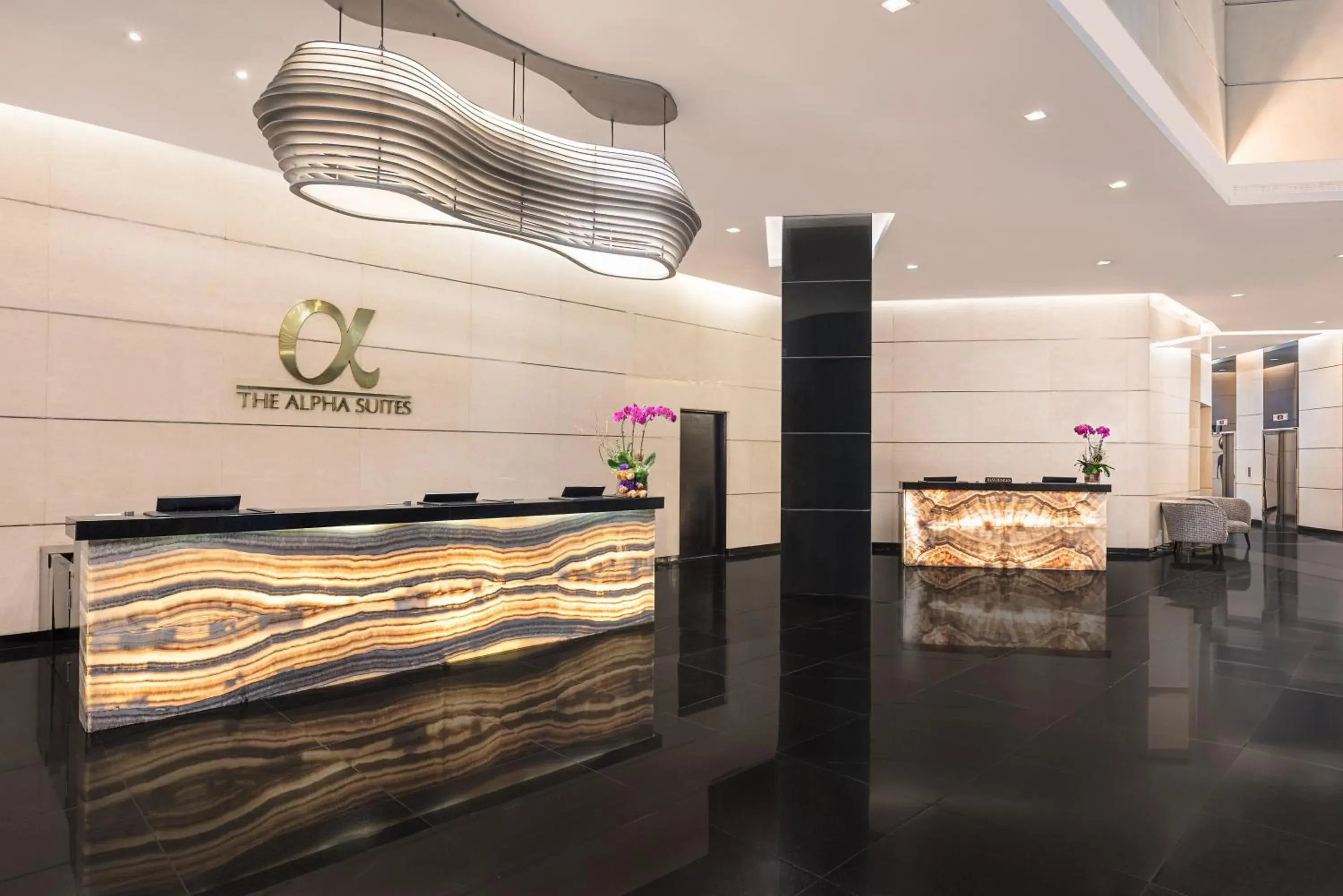 Lobby or reception in The Alpha Suites Lobby or reception in The Alpha Suites