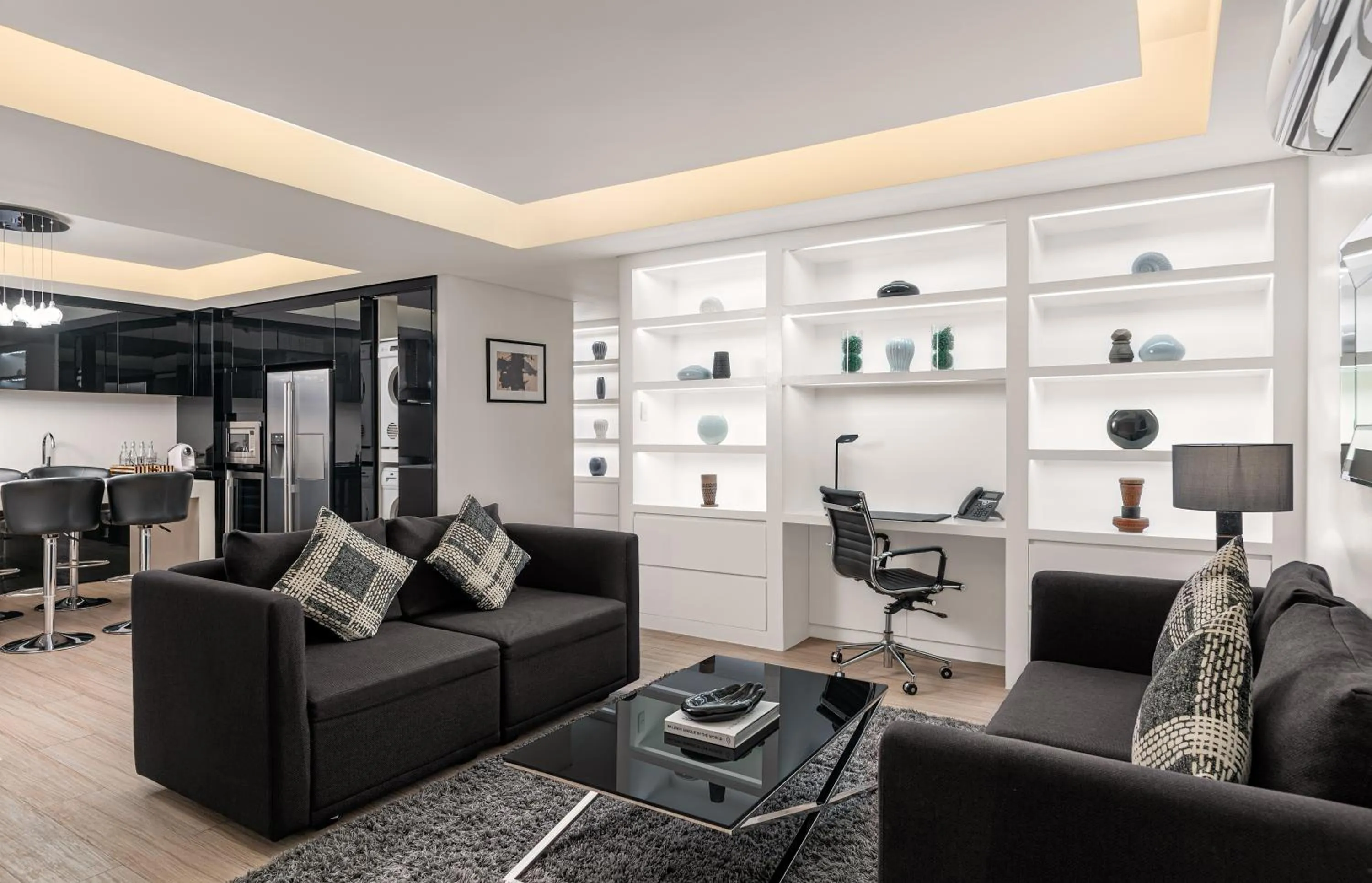 Living room in The Alpha Suites