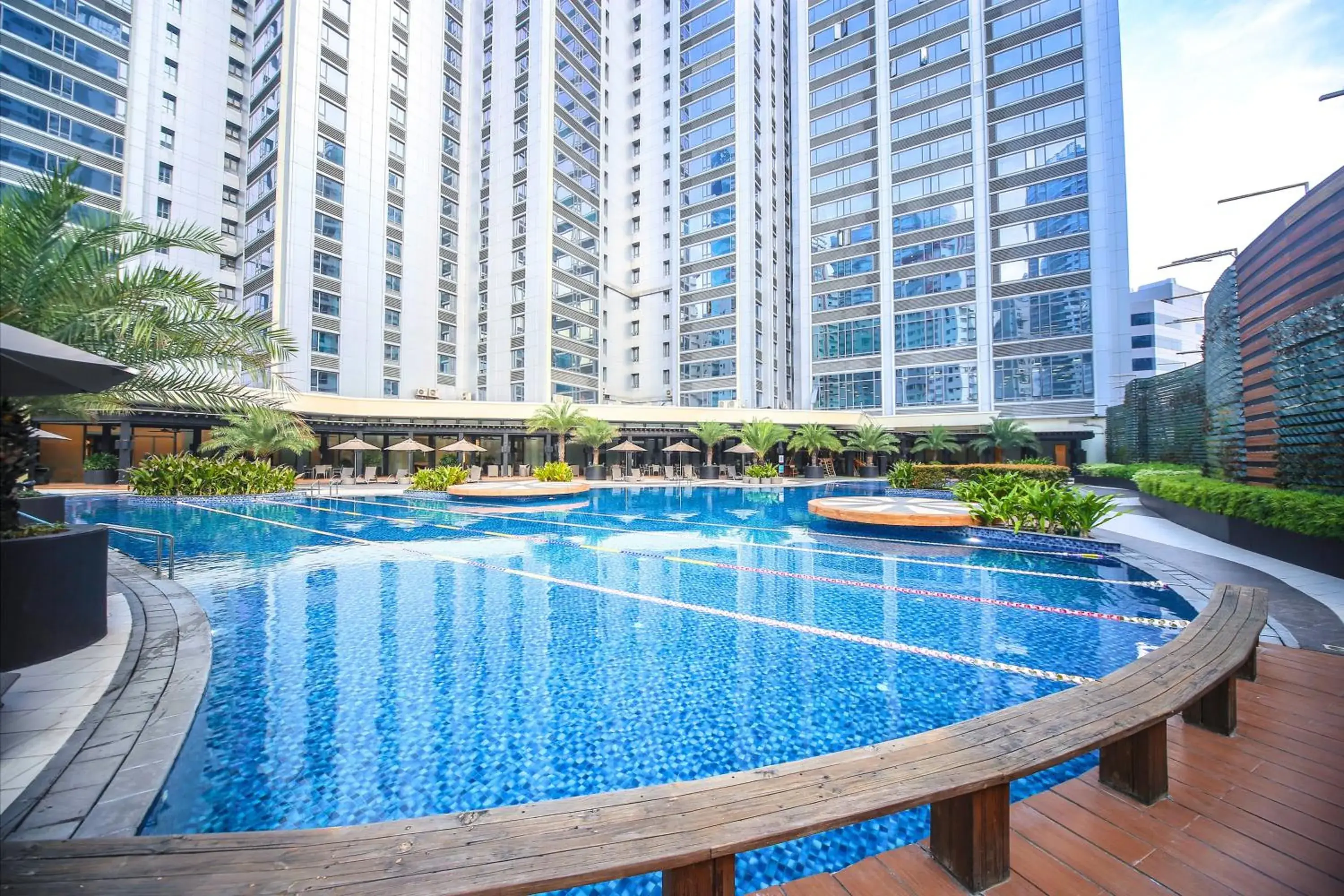 Swimming pool in The Alpha Suites Swimming pool in The Alpha Suites