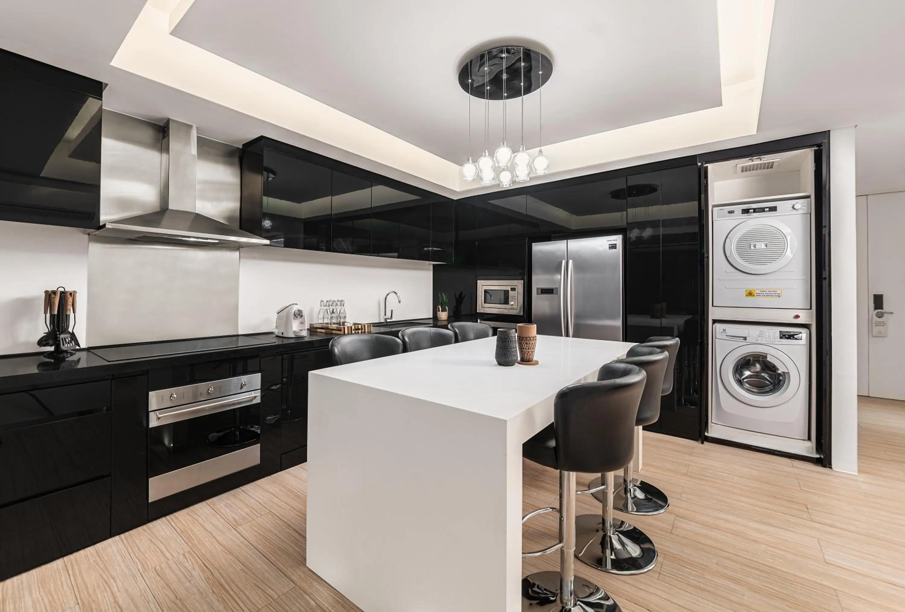 Kitchen or kitchenette in The Alpha Suites