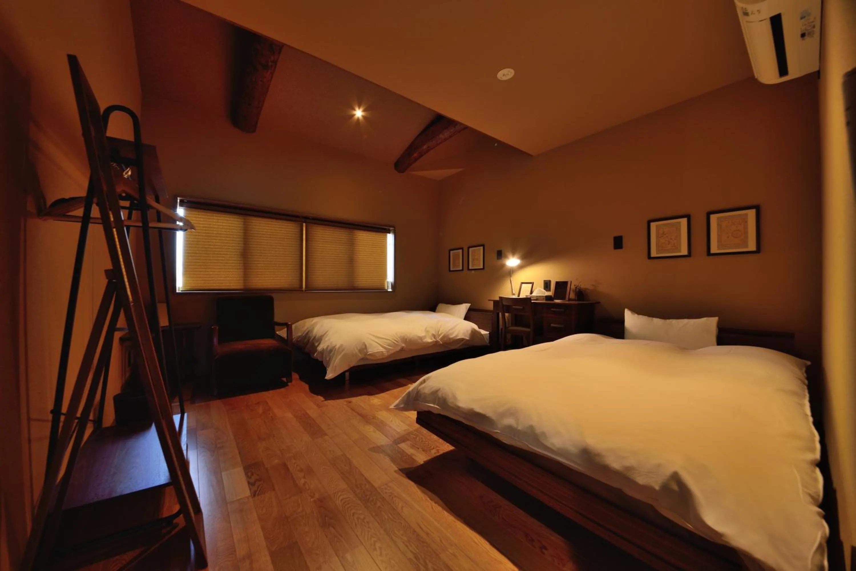 Bed in Luxury Machiya Takeya Nishijin