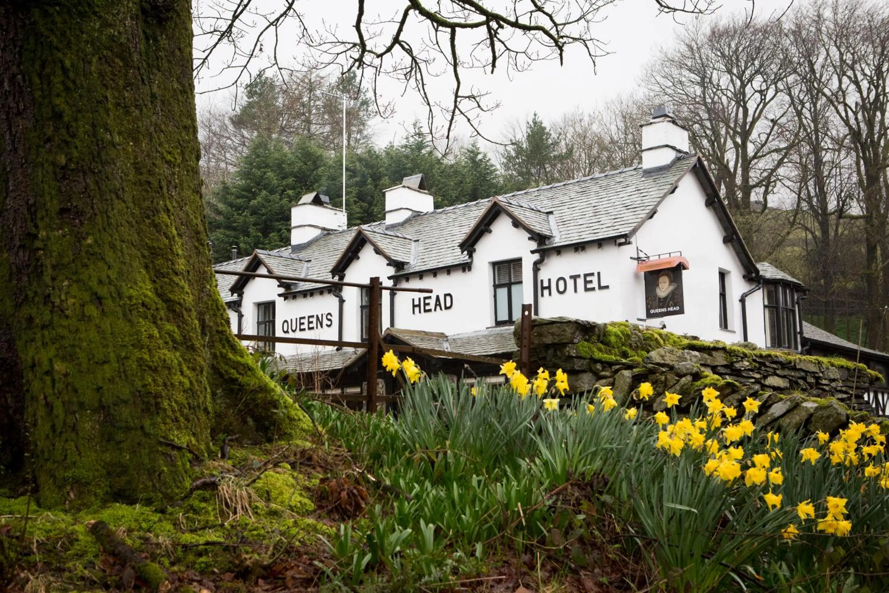 Facade/entrance in The Queen's Head Hotel