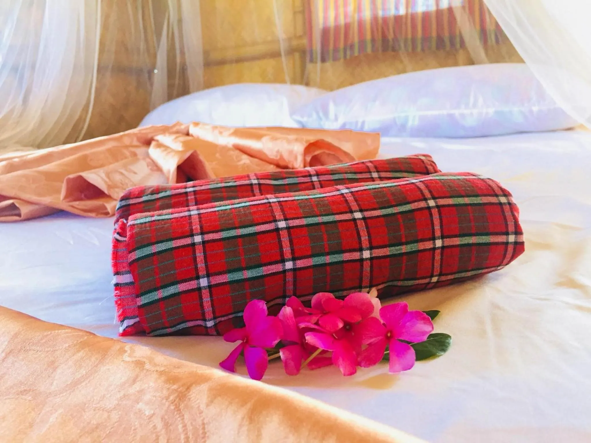 Bed in Koh Phaluai Beach Bangalow