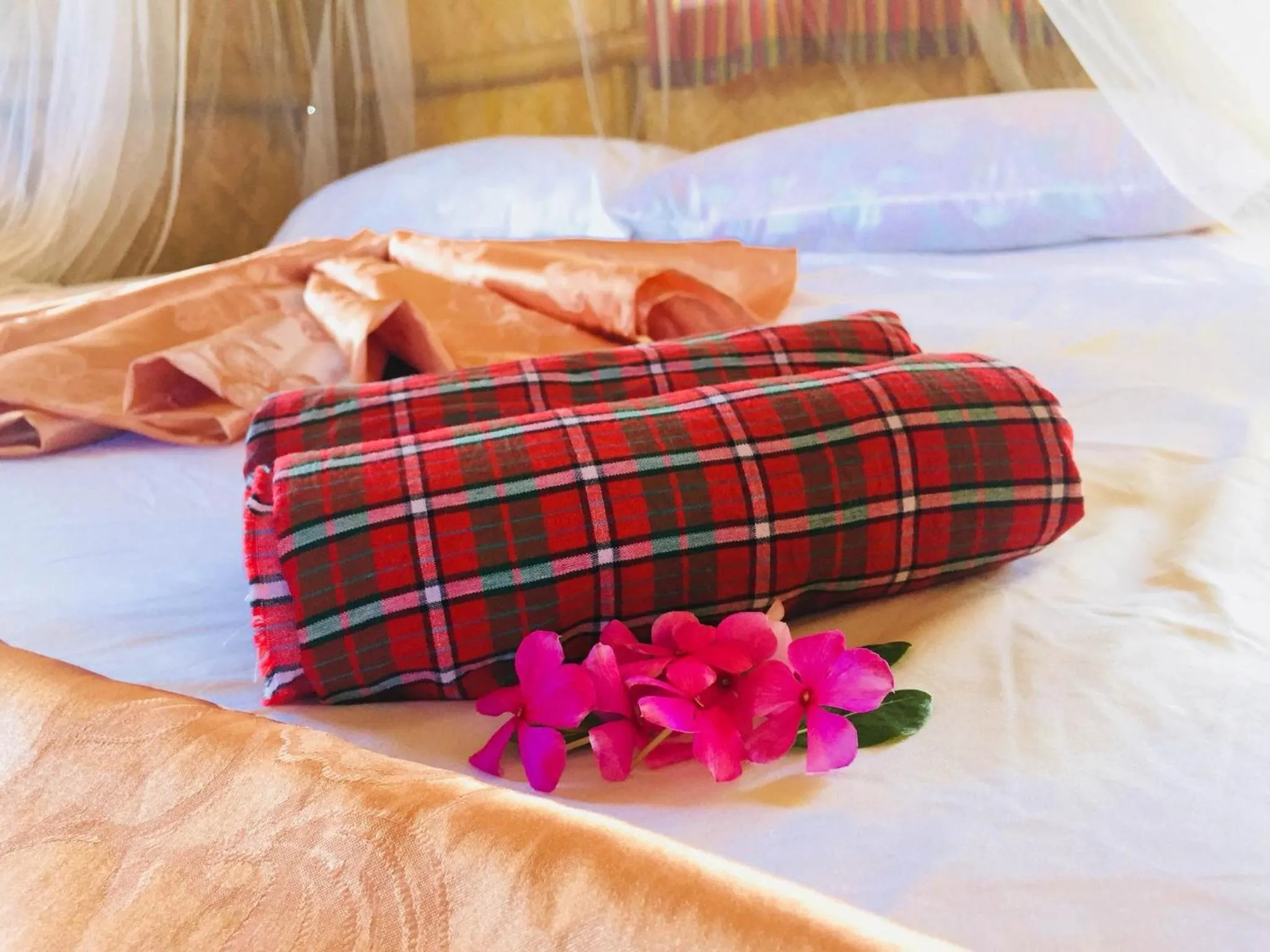 Bed in Koh Phaluai Beach Bangalow