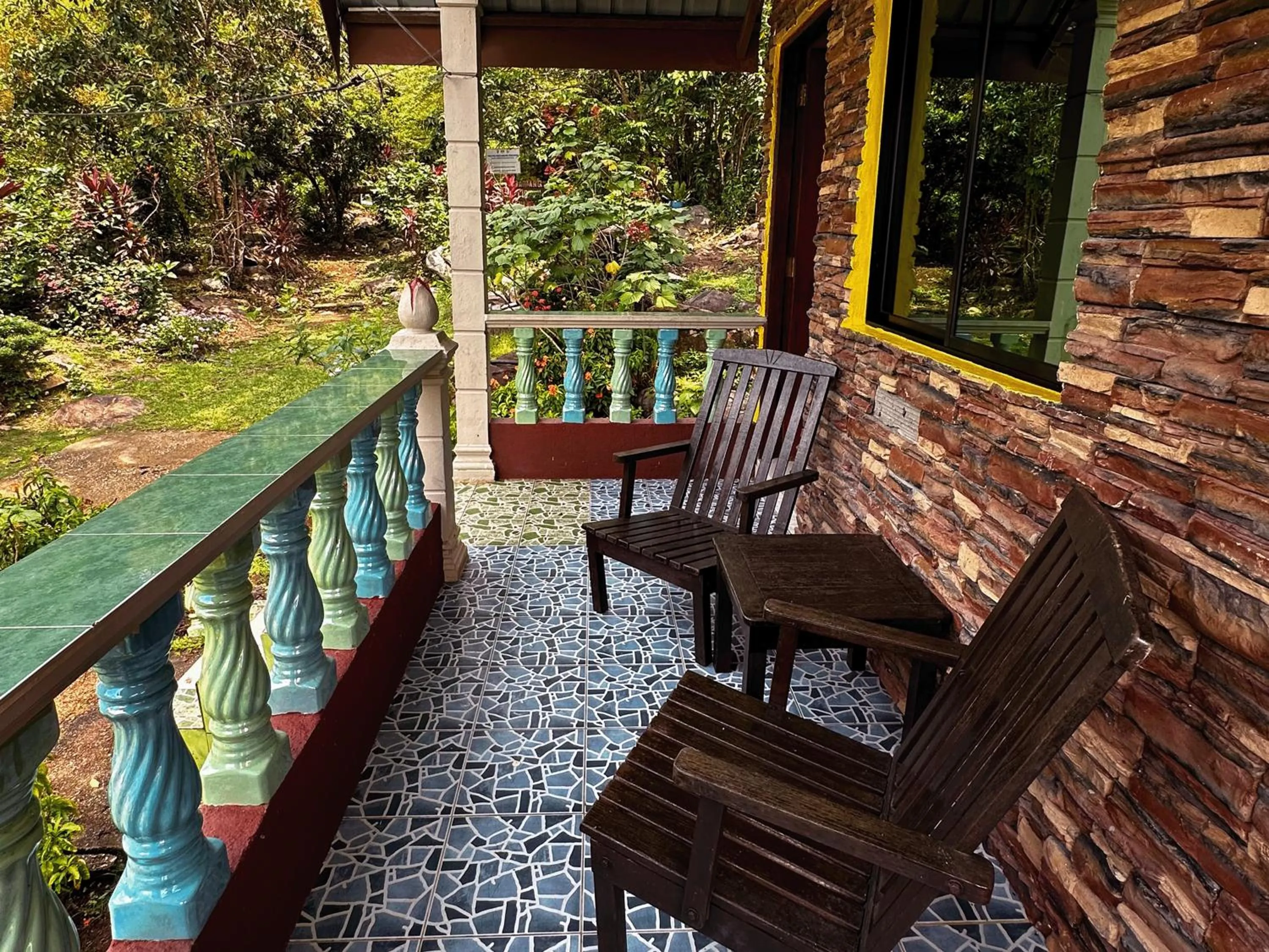 Quadruple Room with Garden View in ABC Chalet Tioman