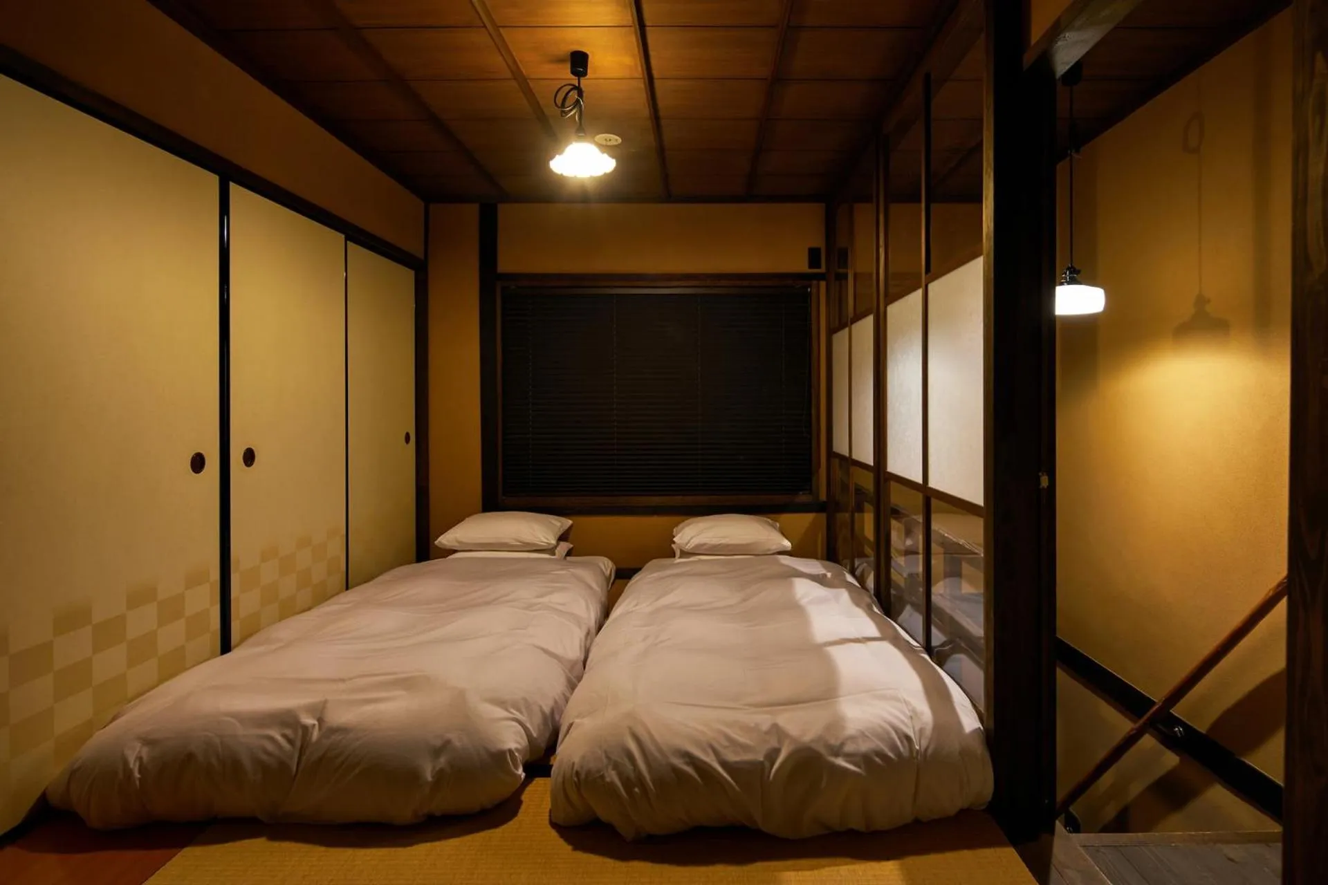 Bed in YADORU KYOTO HANARE Kanade No Yado