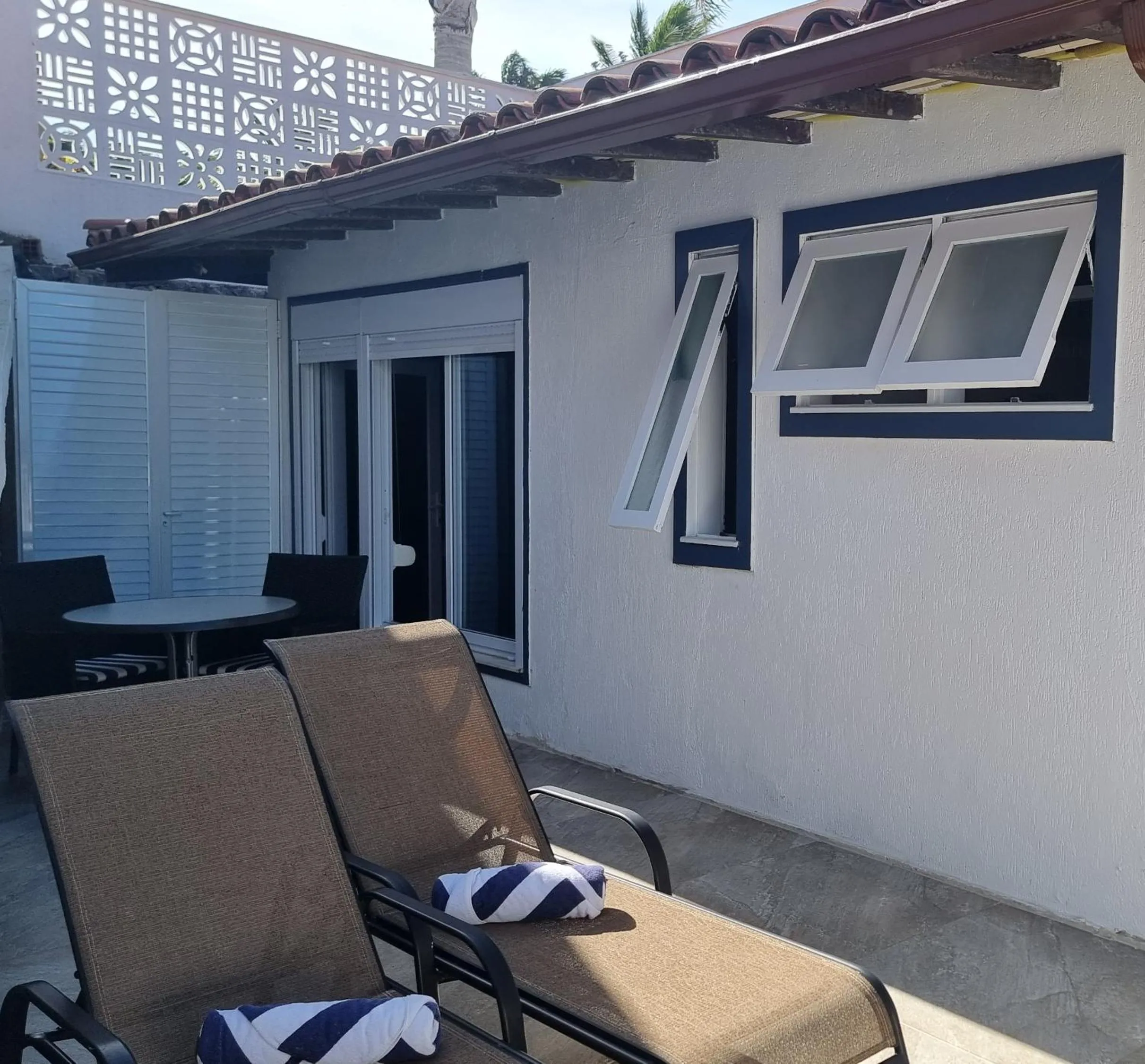 Patio in Pousada Santorini