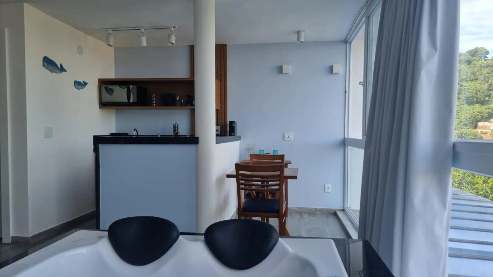 Kitchen or kitchenette in Pousada Santorini