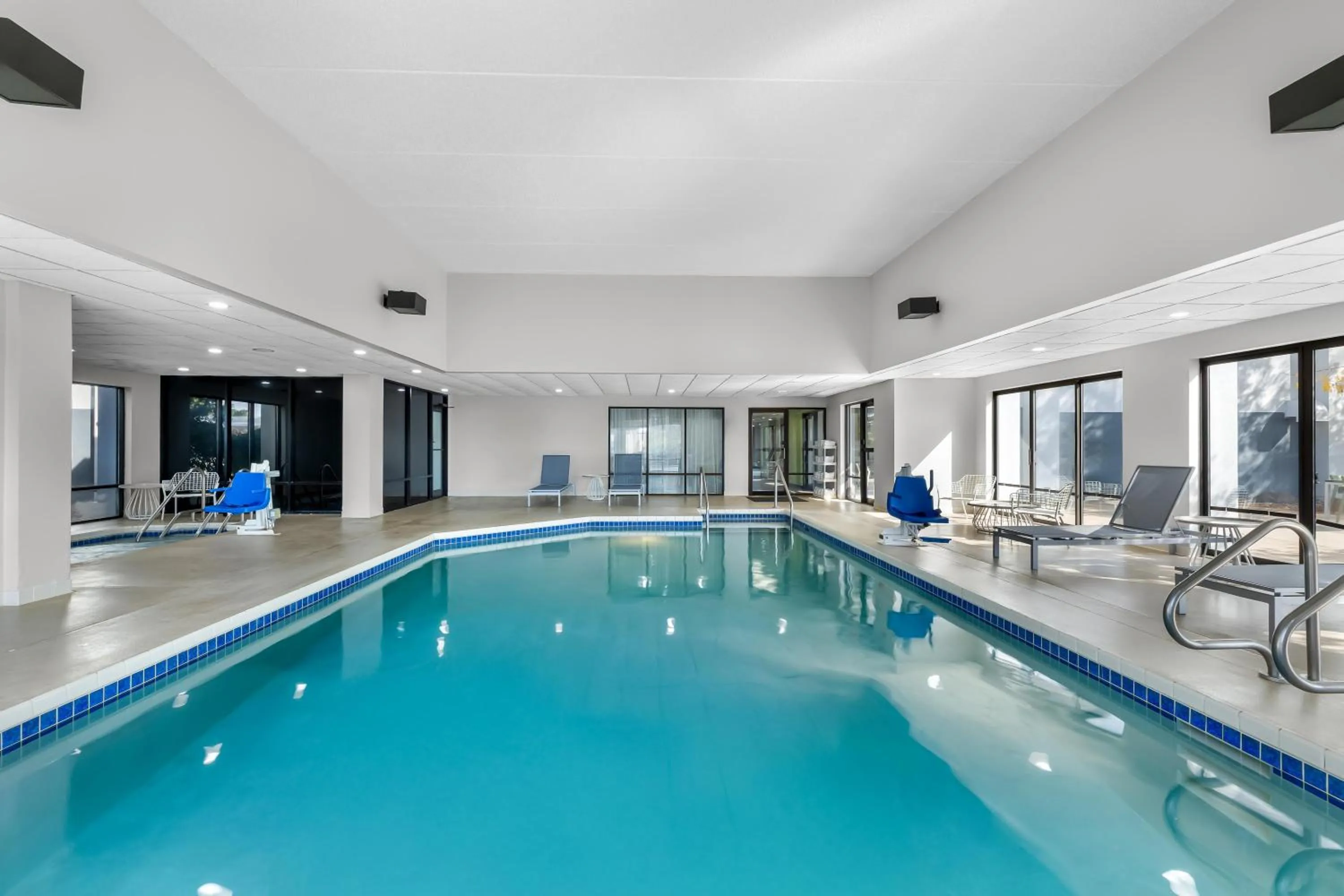 Pool view in Spark by Hilton Green Bay