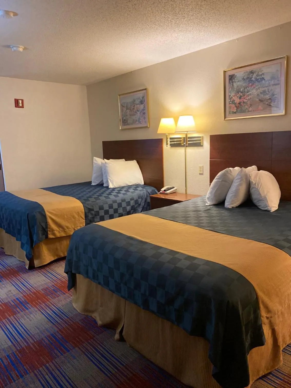 Bed in Americas Best Value Inn Champaign