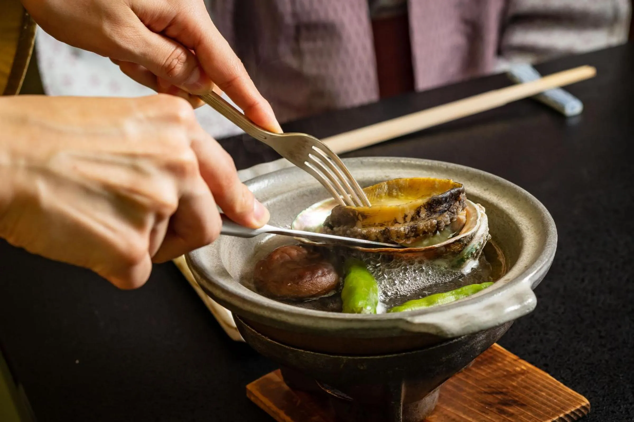 Food close-up in Atami Onsen Sakuraya Ryokan