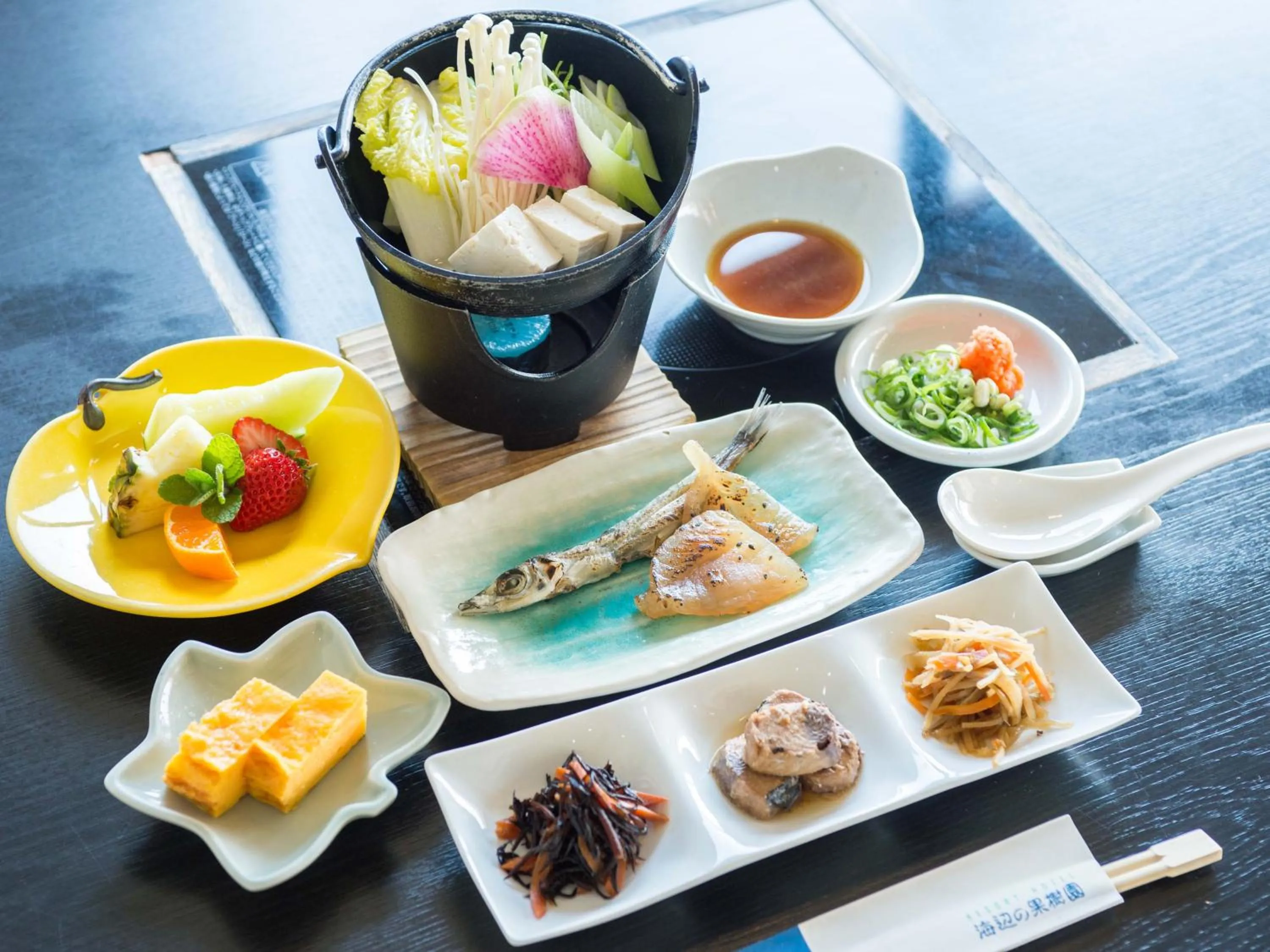 Breakfast in Resort Hotel Umibe no Kajuen